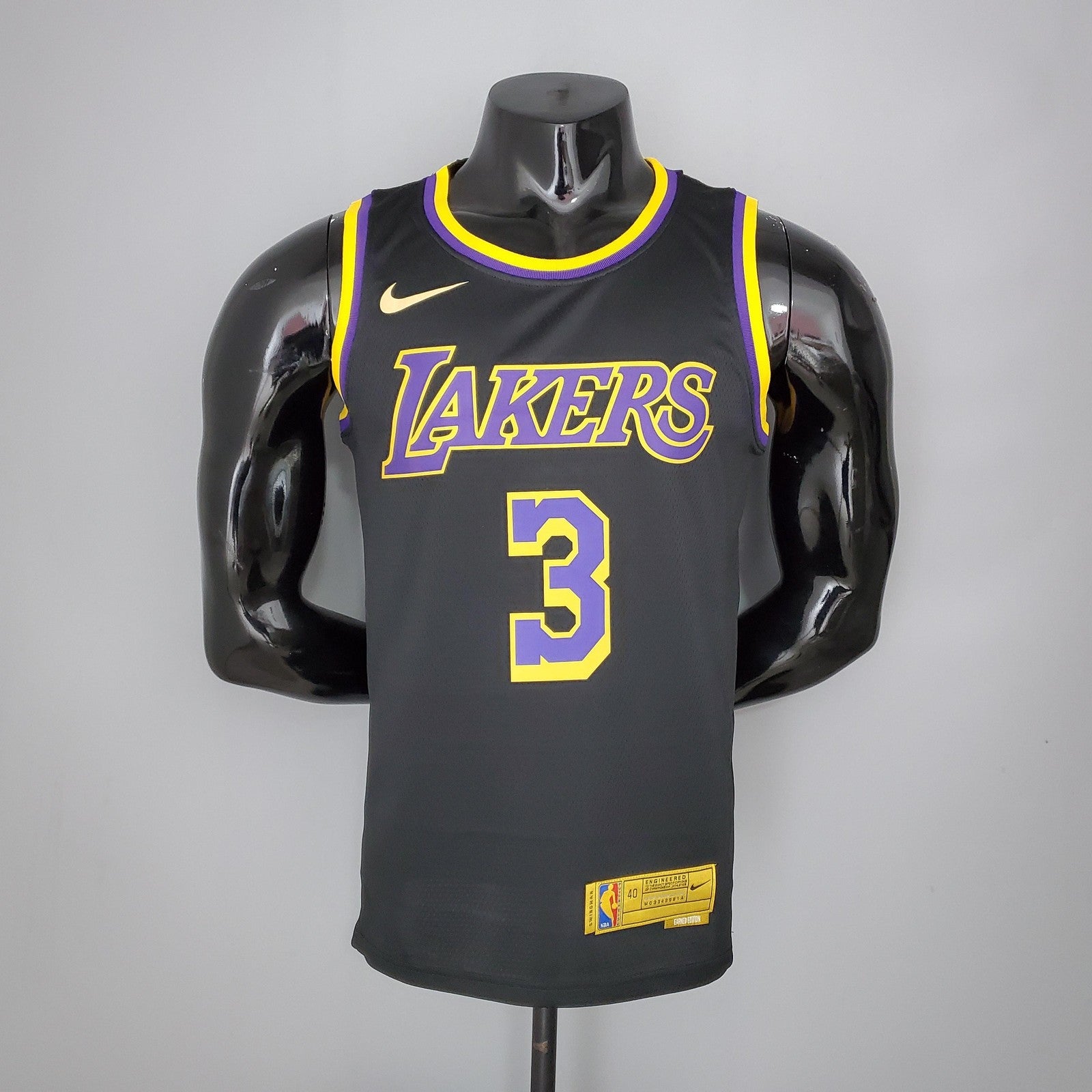 2021 Davis#3 Los Angeles Lakers Bonus Edition Black Nba Jersey