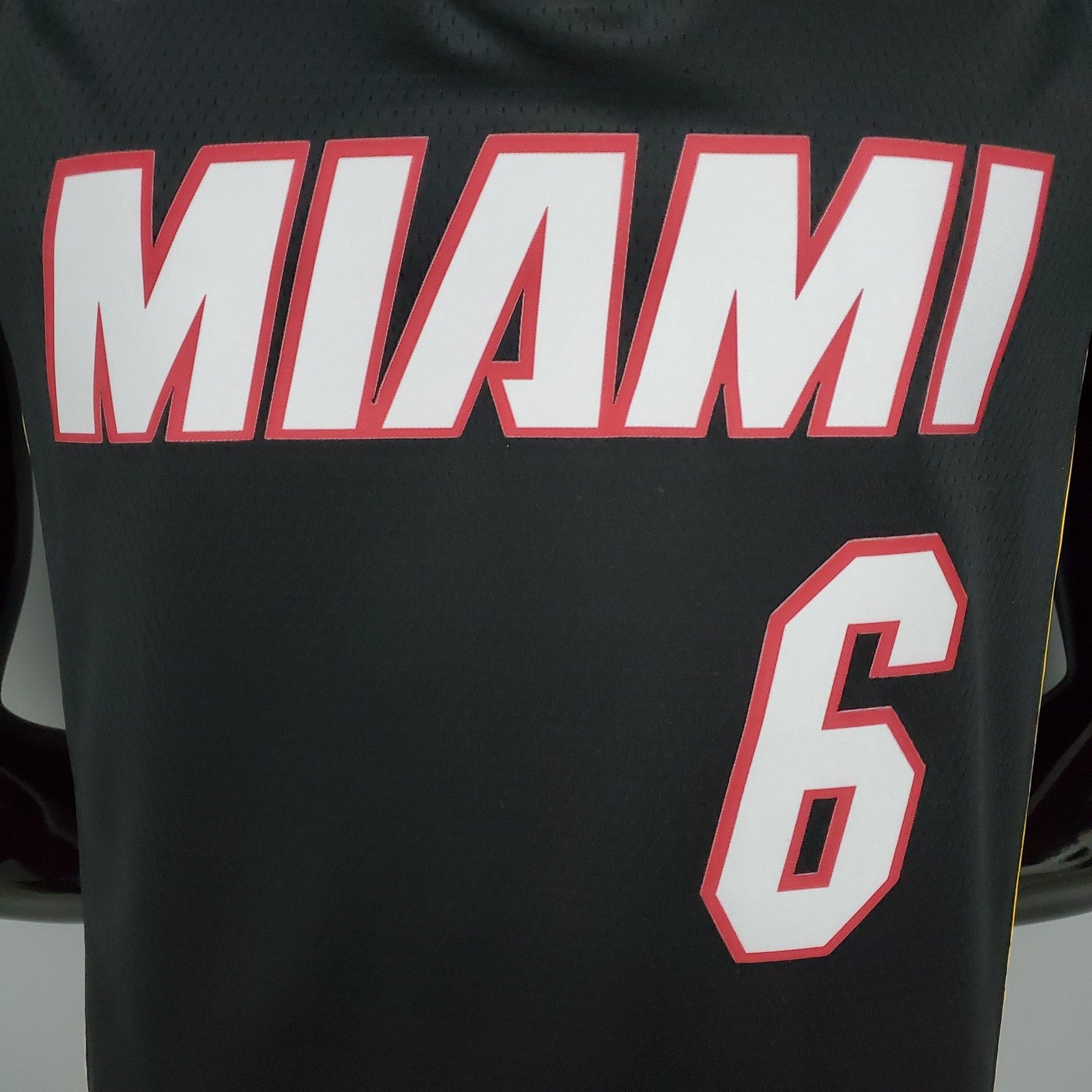 Miami Heat James#6 Black Nba Jersey
