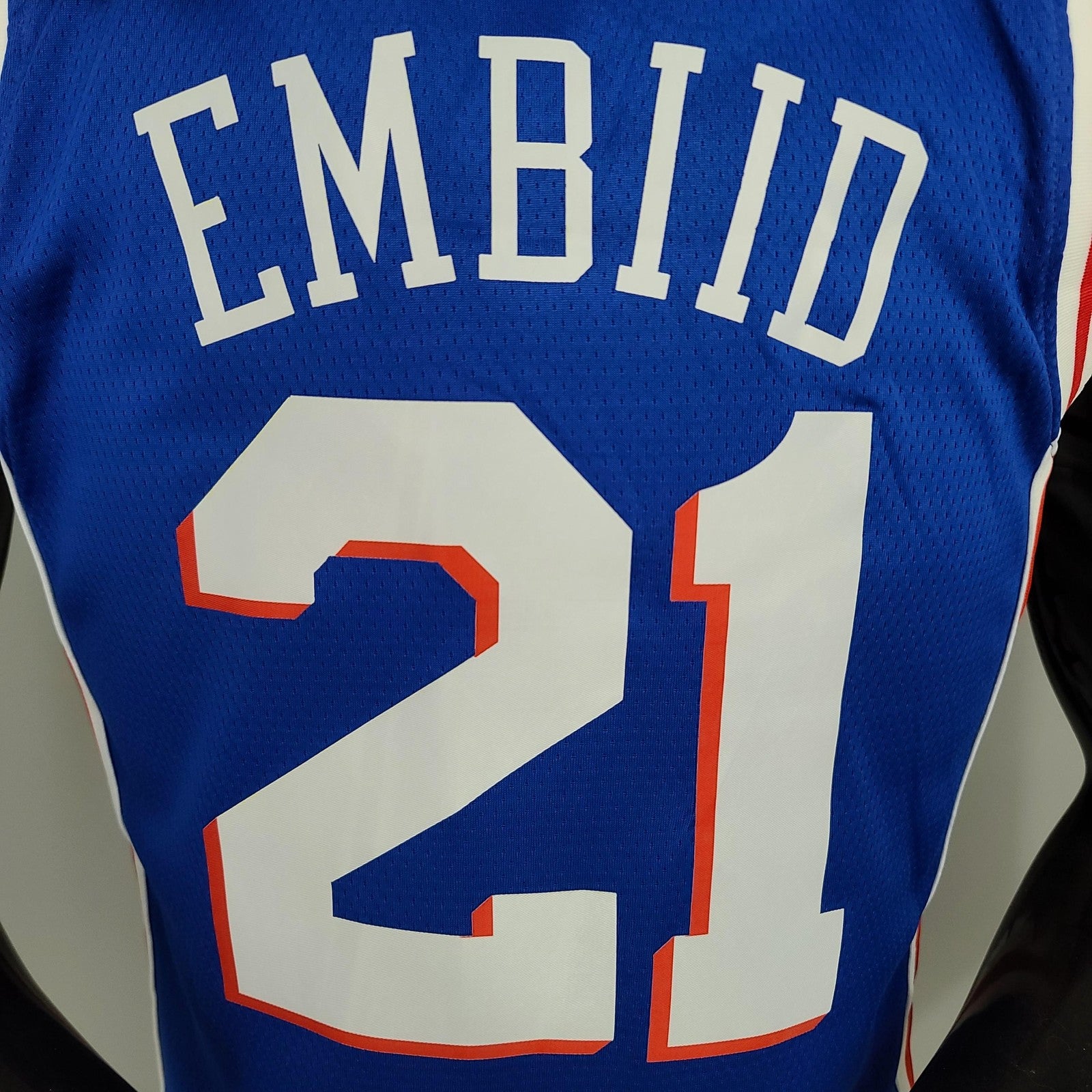 Embiid#21 Detroit Pistons Blue Nba Jersey