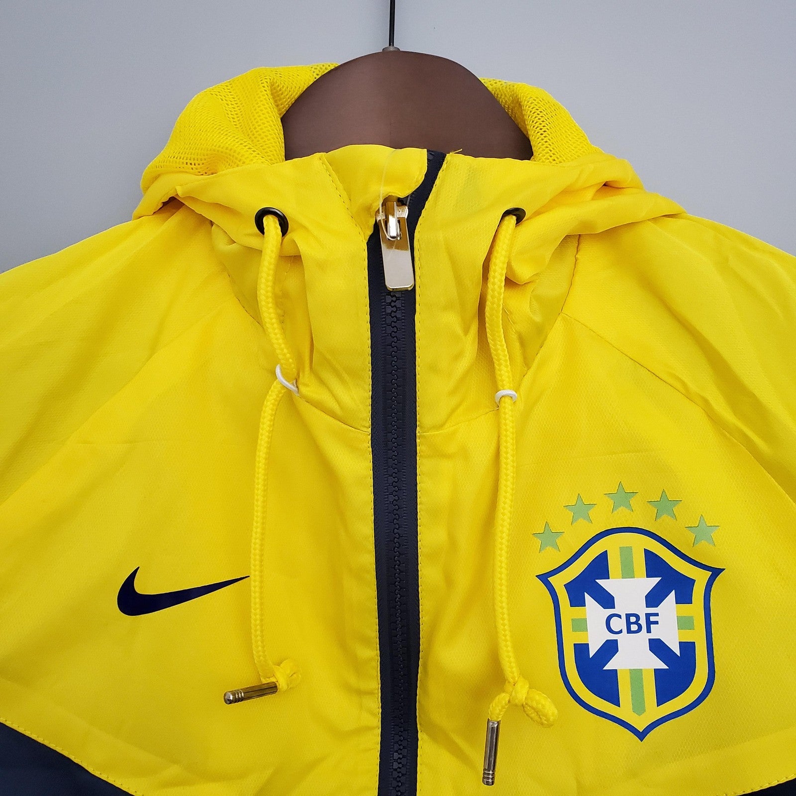 Windbreaker Brazil Blue and Yellow