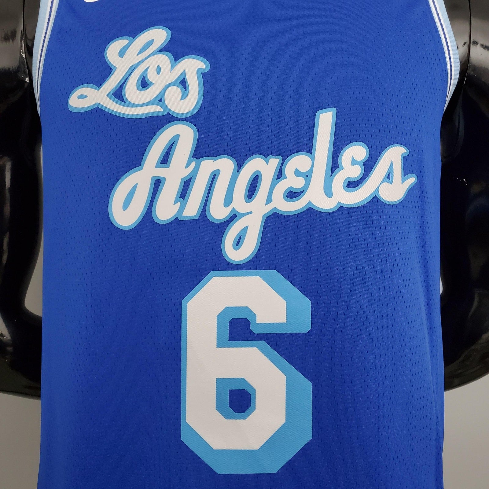 2021 James#6 Lakers Retro Blue Nba Jersey