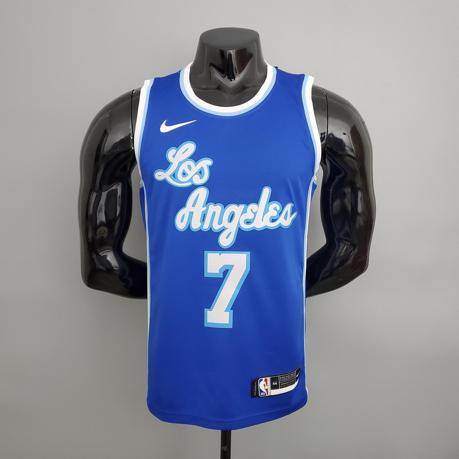 Los Angeles Lakers Anthony#7 Latin Night (high Head) Blue Nba Jersey