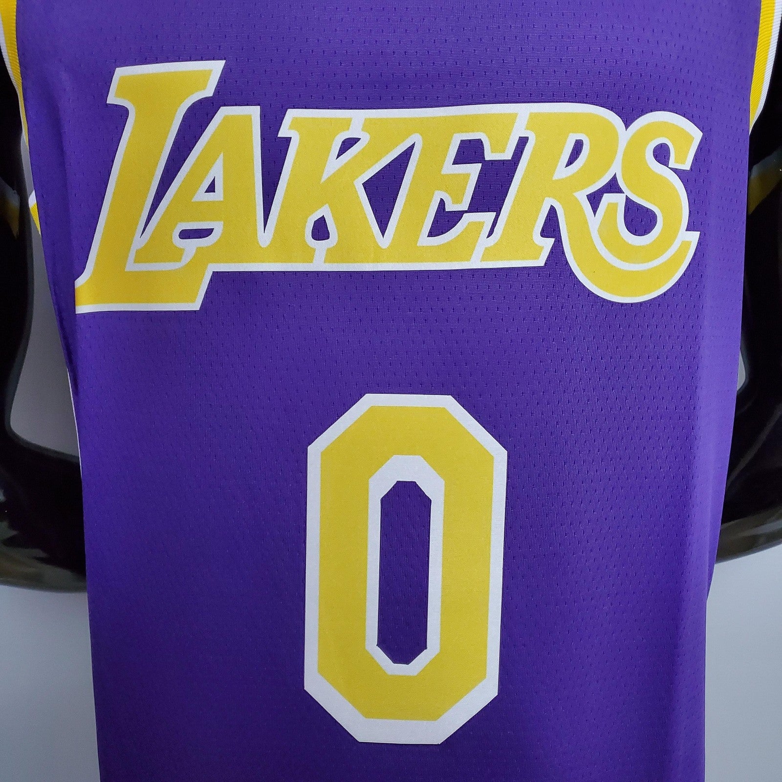 Kuzma #0 Lakers Purple Nba Jersey Nike Connect Recognition
