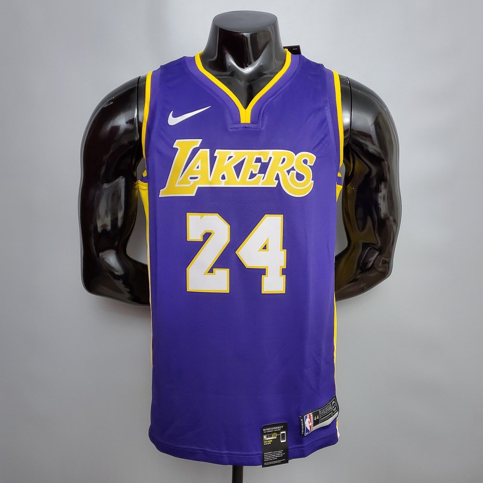 Bryant #24 Lakers Purple Yellow Side Nba Jersey Nike Connect Recognition