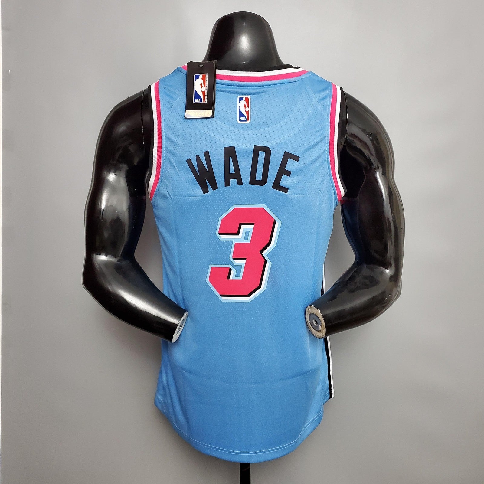 Wade #3 Miami Heat V Neck Blue Nba Jersey Nike Connect Recognition