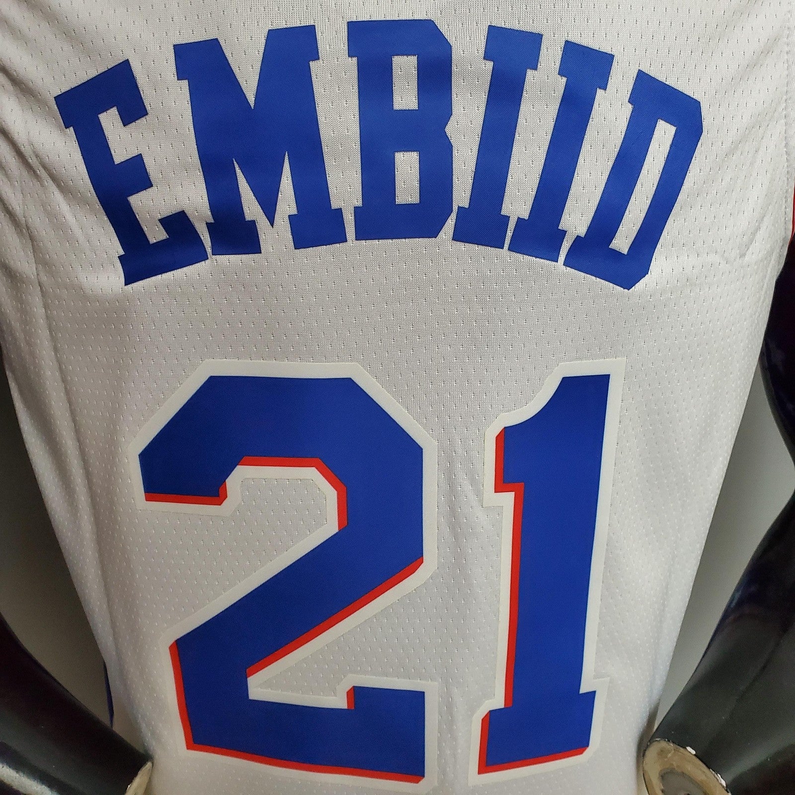 Embiid #21 Detroit Pistons White Nba Jersey Nike Connect Recognition