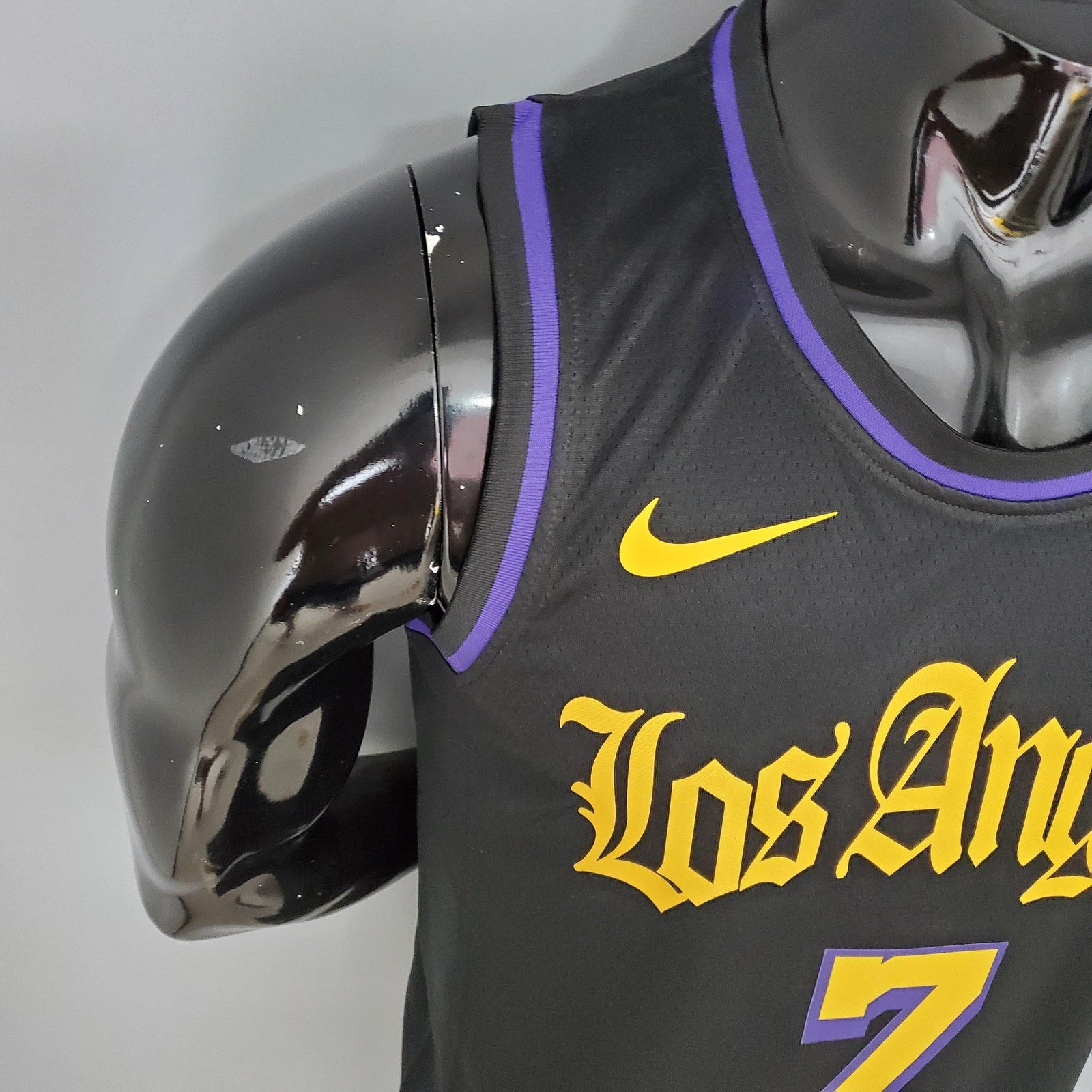 2021 Anthony#7 Los Angeles Lakers Black Latin Black Nba Jersey