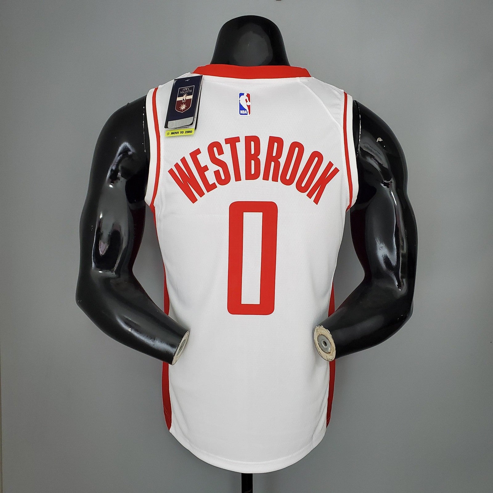 2021 Westbrook#0 Rockets White Nba Jersey