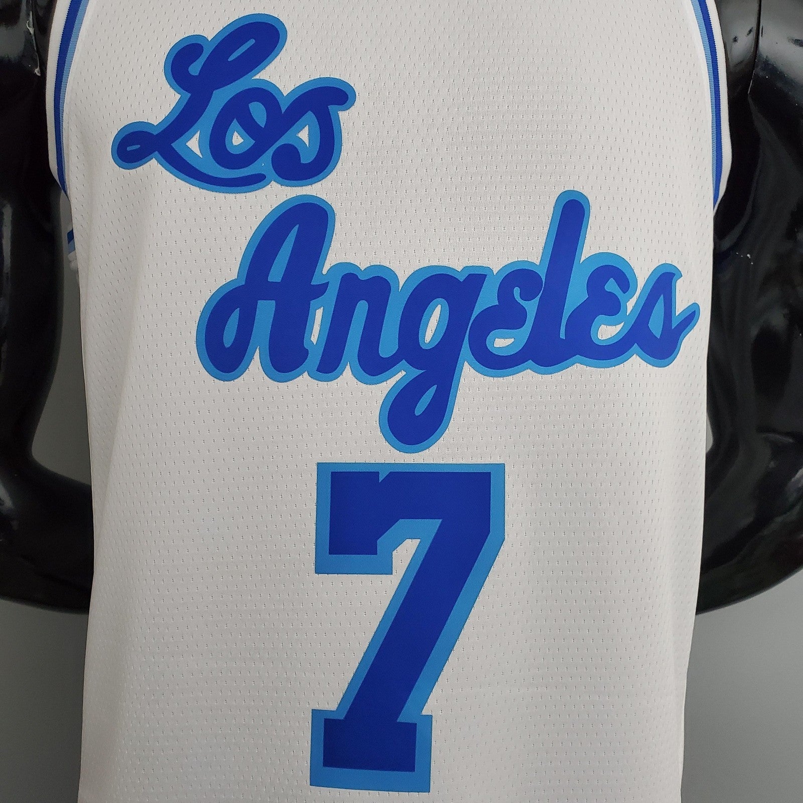 Los Angeles Lakers Anthony#7 Latin Night (high Head) White Nba Jersey