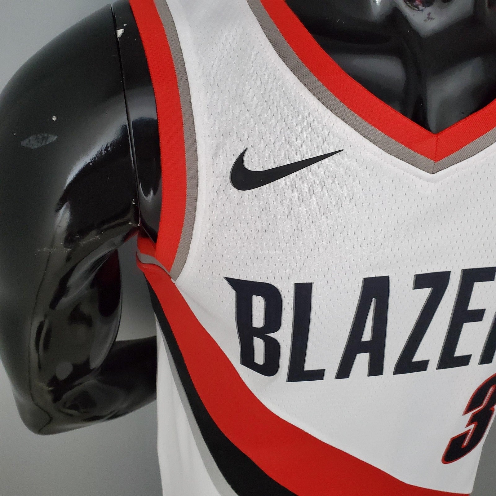 2021 Mccollum#3 Trail Blazers Home White Nba Jersey