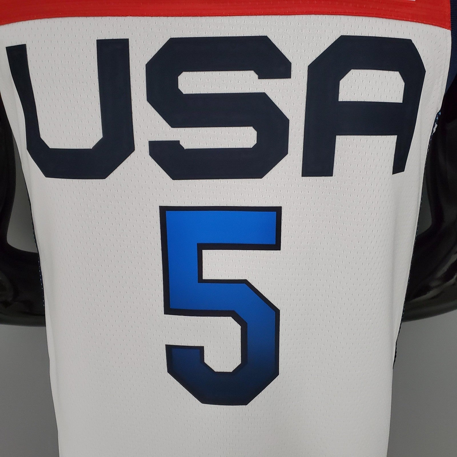 2021 Olympic Games Laviine#5 Usa Team Usa White Red Nba Jersey