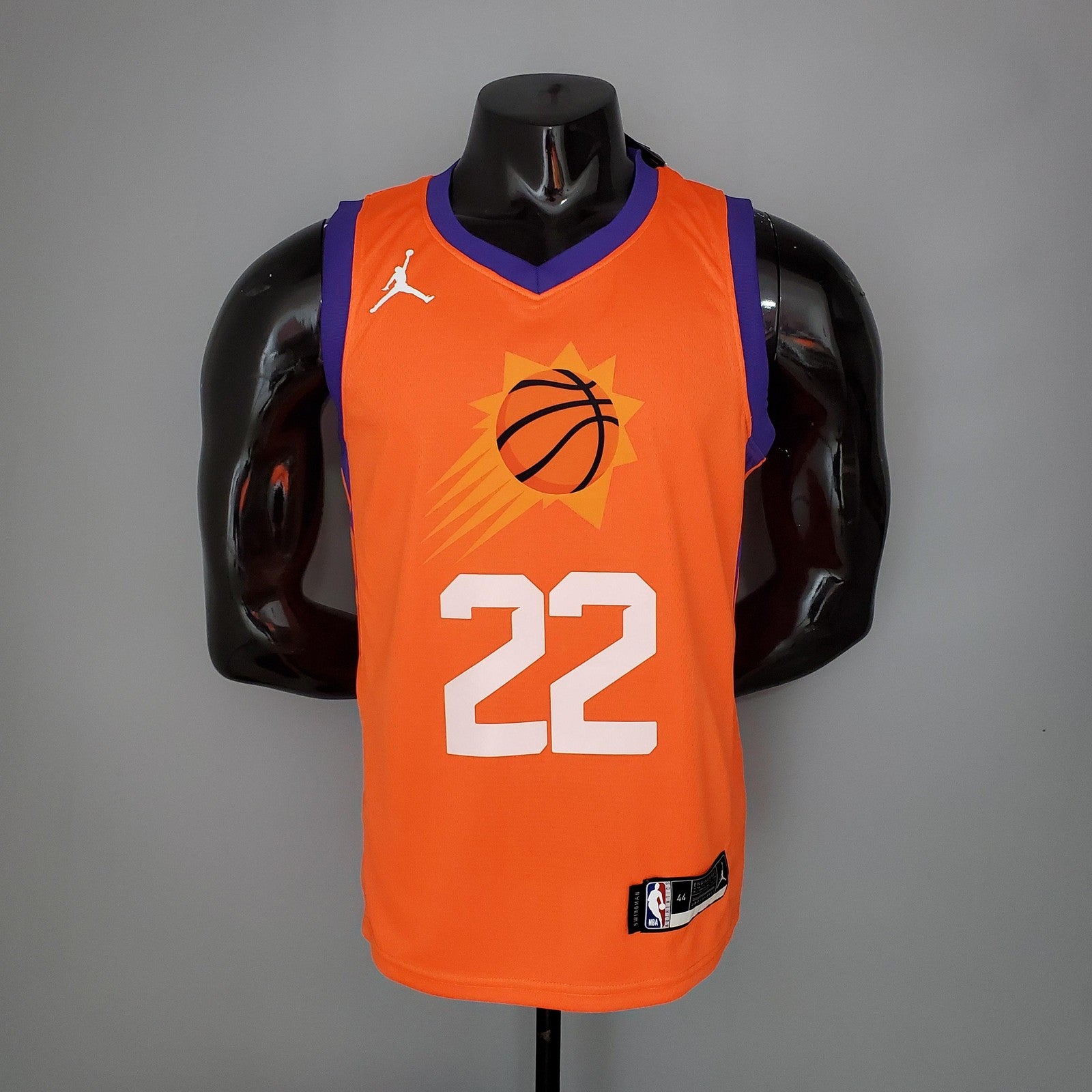 2021 Ayton#22 Suns Jordan Theme Orange Nba Jersey