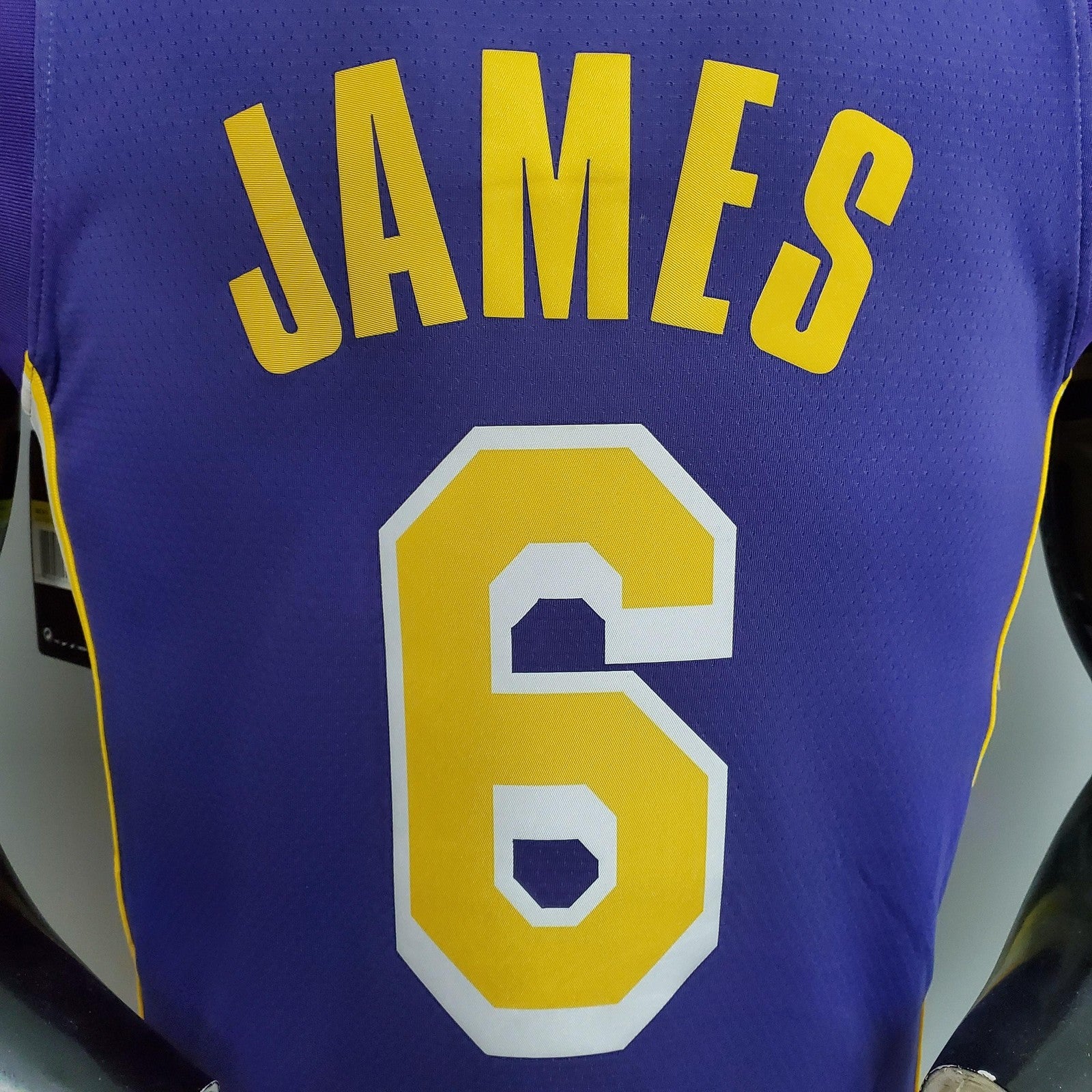 James #6 Lakers Purple Nba Jersey Nike Connect Recognition