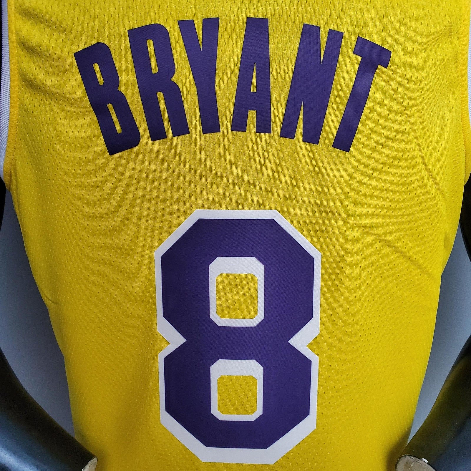 Bryant #8 Lakers Commemorative Edition Round Neck Yellow Nba Jersey Nike Connect Recogn