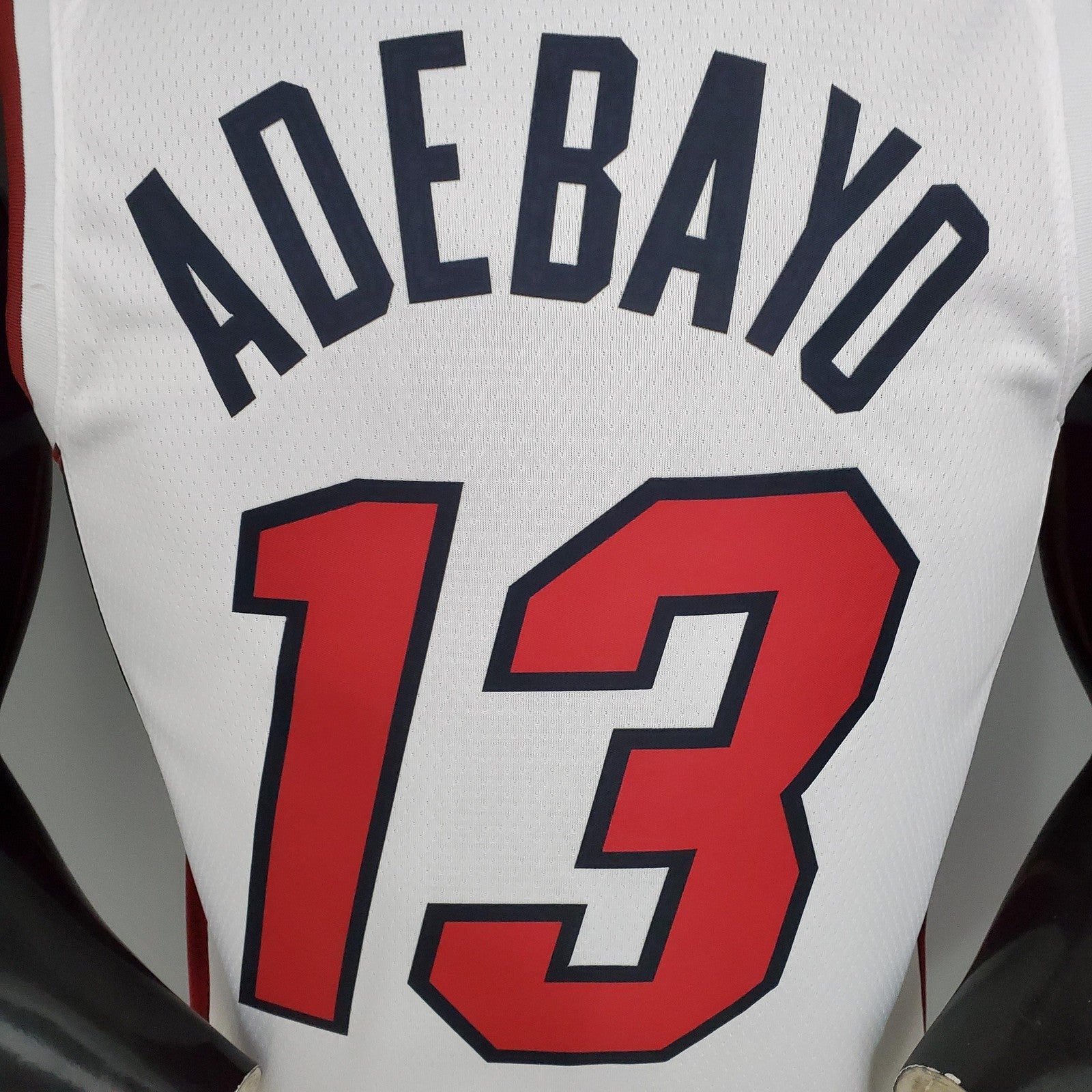 Miami Heat Adebayo#13 White Nba Jersey