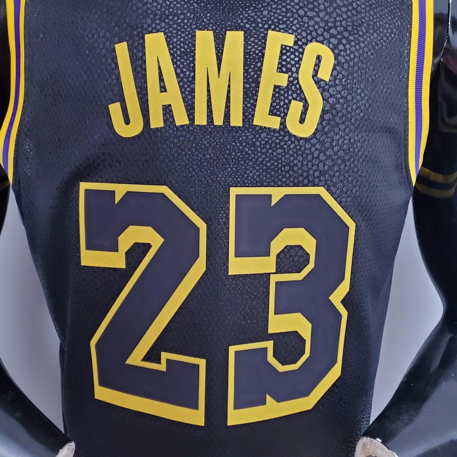 James #23 Los Angeles Lakers Black Nba Jersey Nike Connect Recognition