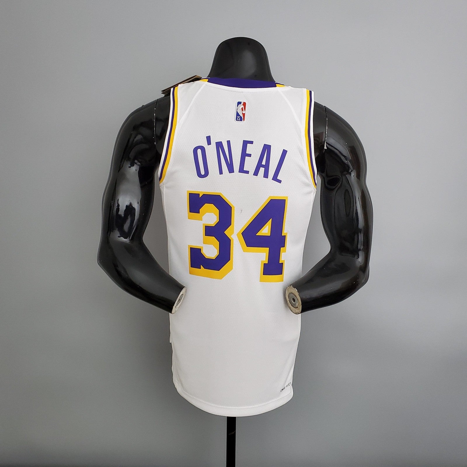 75th Anniversary Lakers White Nba Jersey