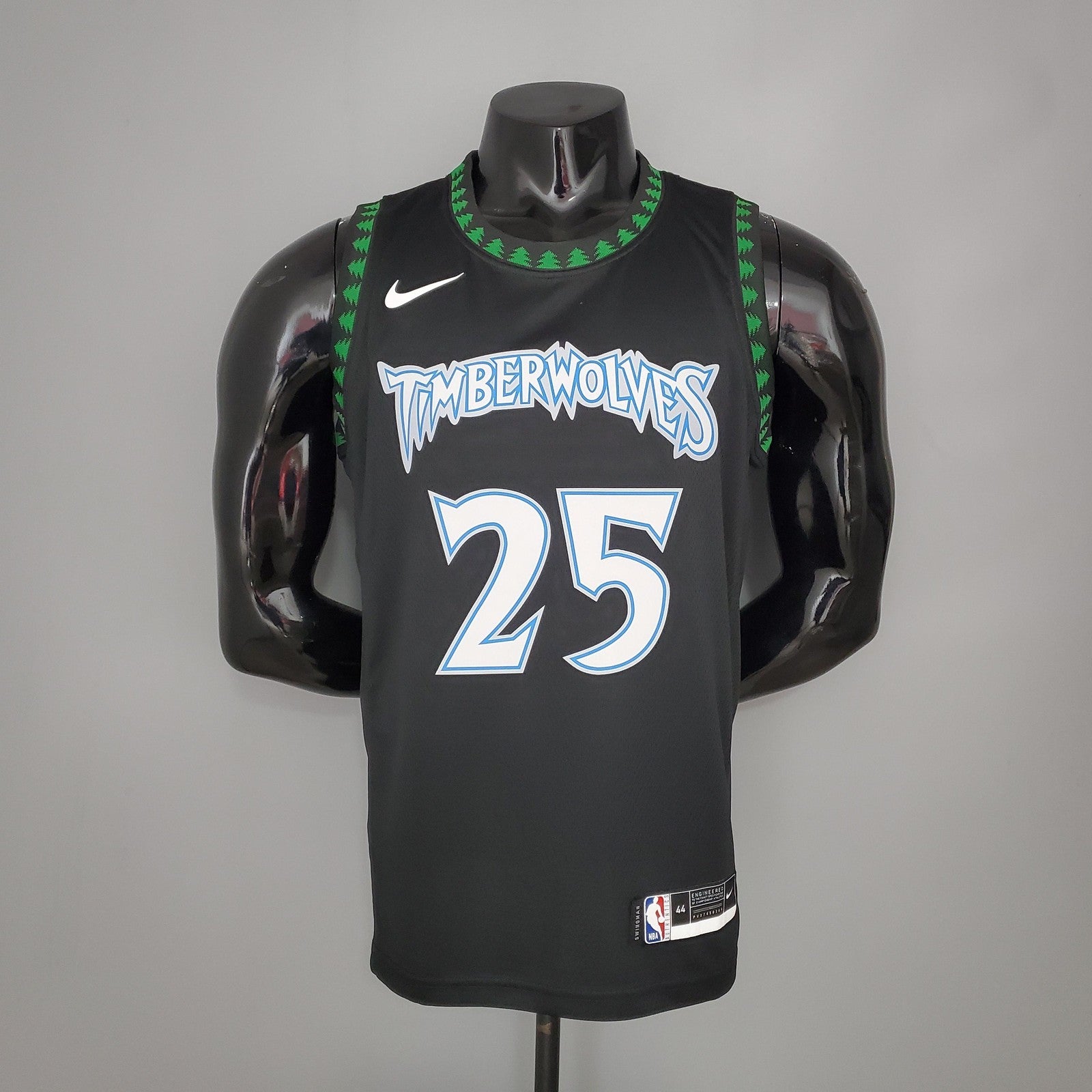 Rose#25 2018 Retro Timberwolves Black Nba Jersey