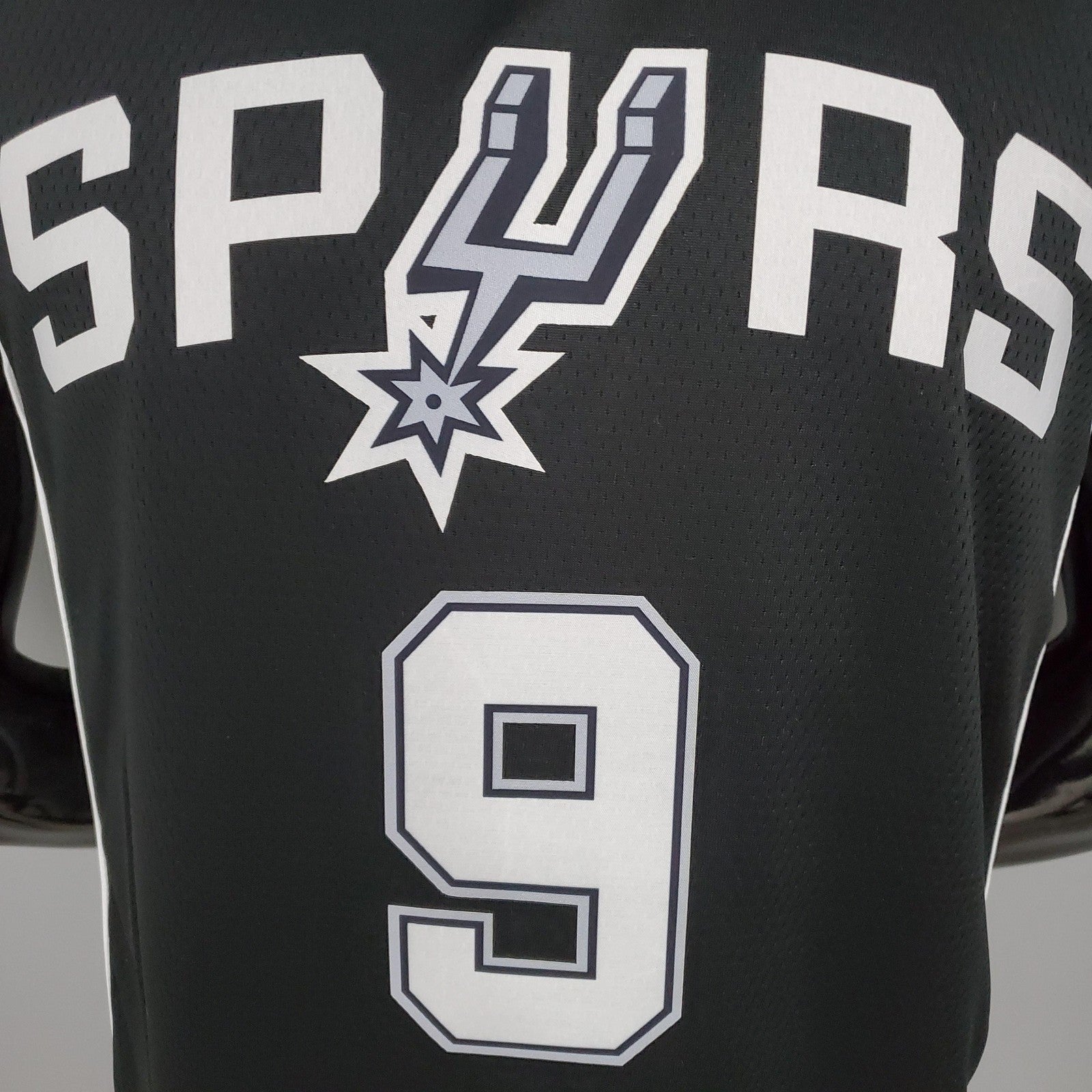 Parker#9 Spurs Black Nba Jersey