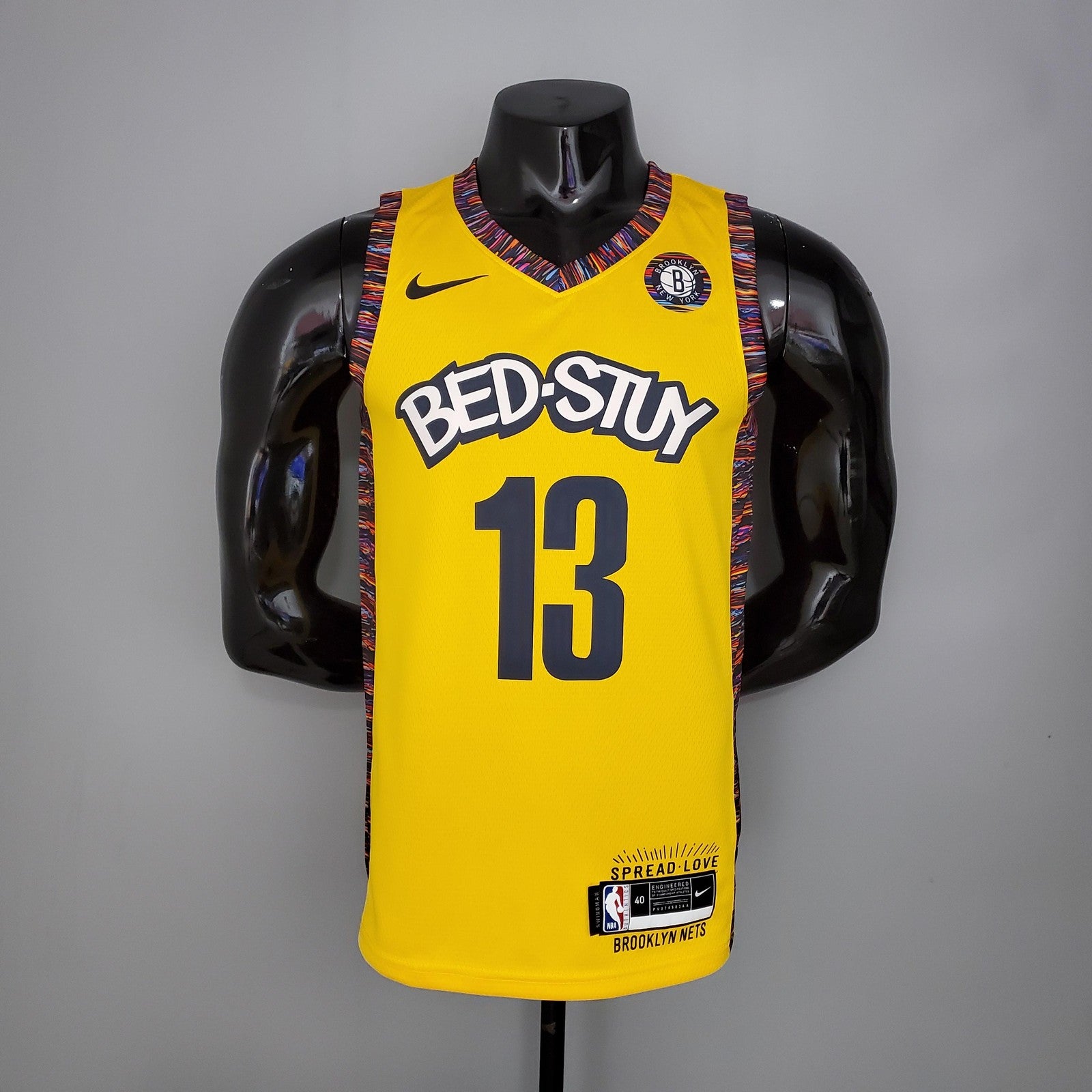 Harden #13 Brooklyn Nets Commemorative Edition Yellow Nba Jersey