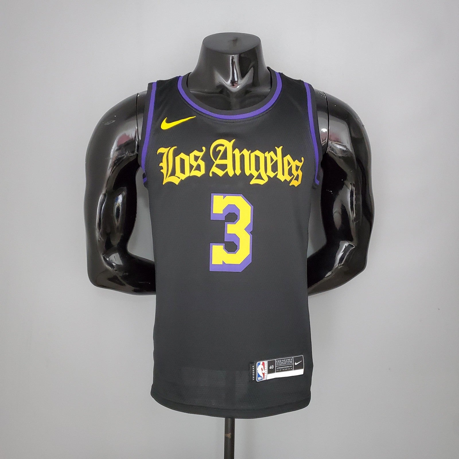 2021 Young#0 Los Angeles Lakers Black Latin Black Nba Jersey 2