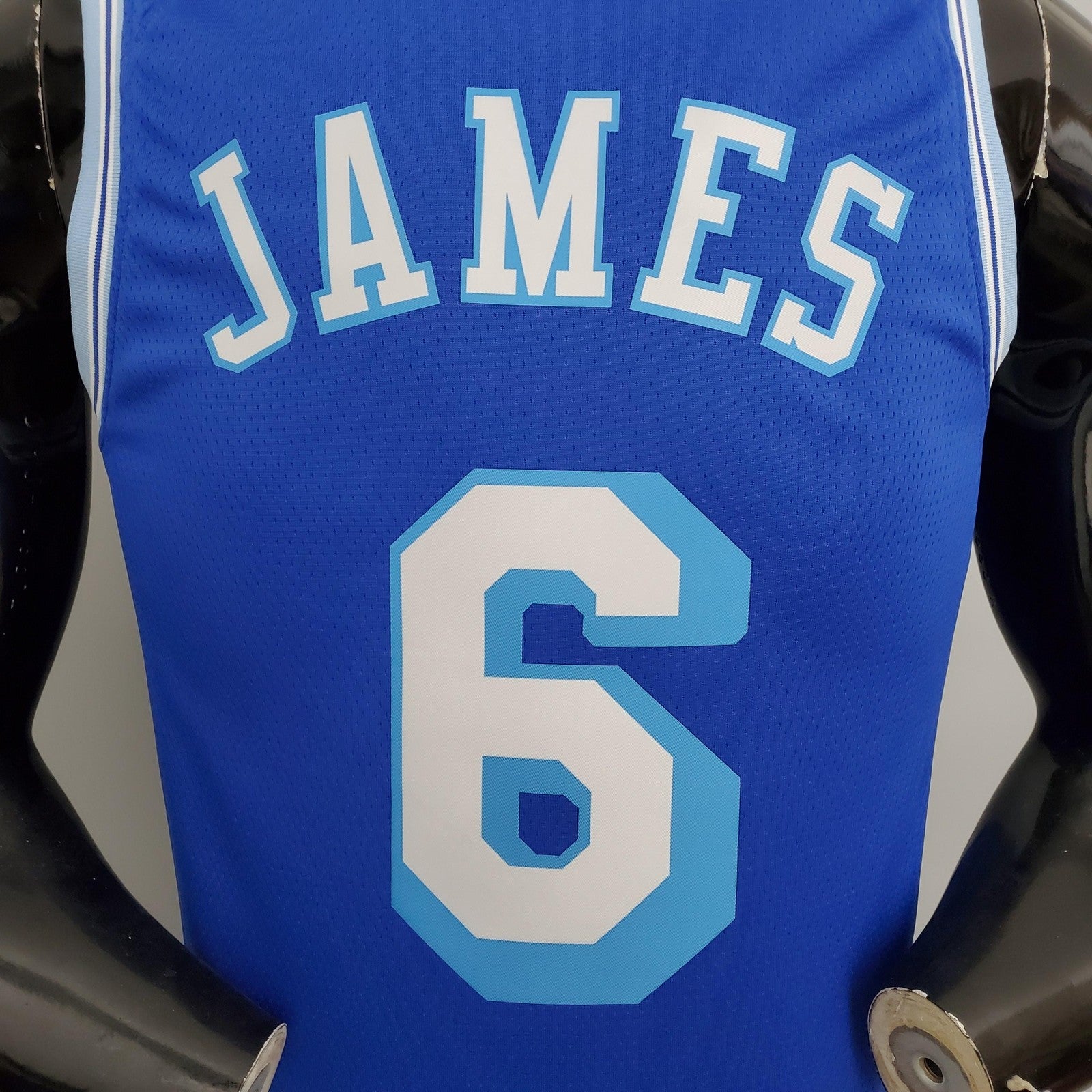 2021 James#6 Lakers Retro Blue Nba Jersey