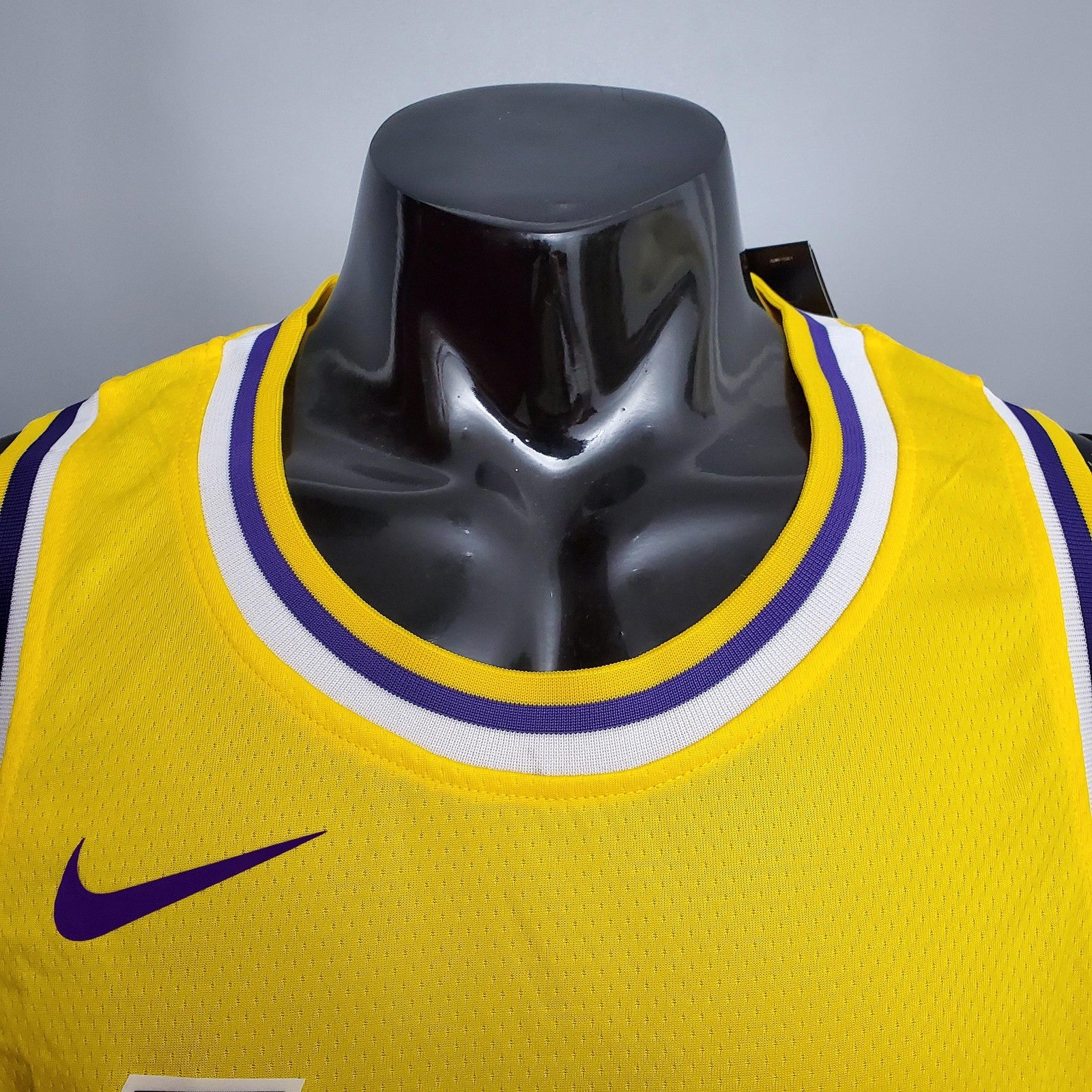 Kuzma #0 Lakers Round Neck Yellow Nba Jersey Nike Connect Recognition