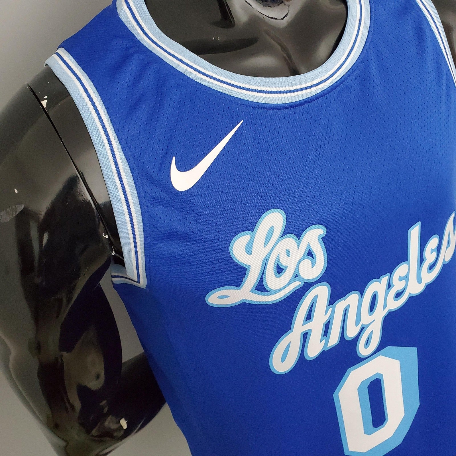 2021 Westbrook#0 Lakers Retro Blue Nba Jersey