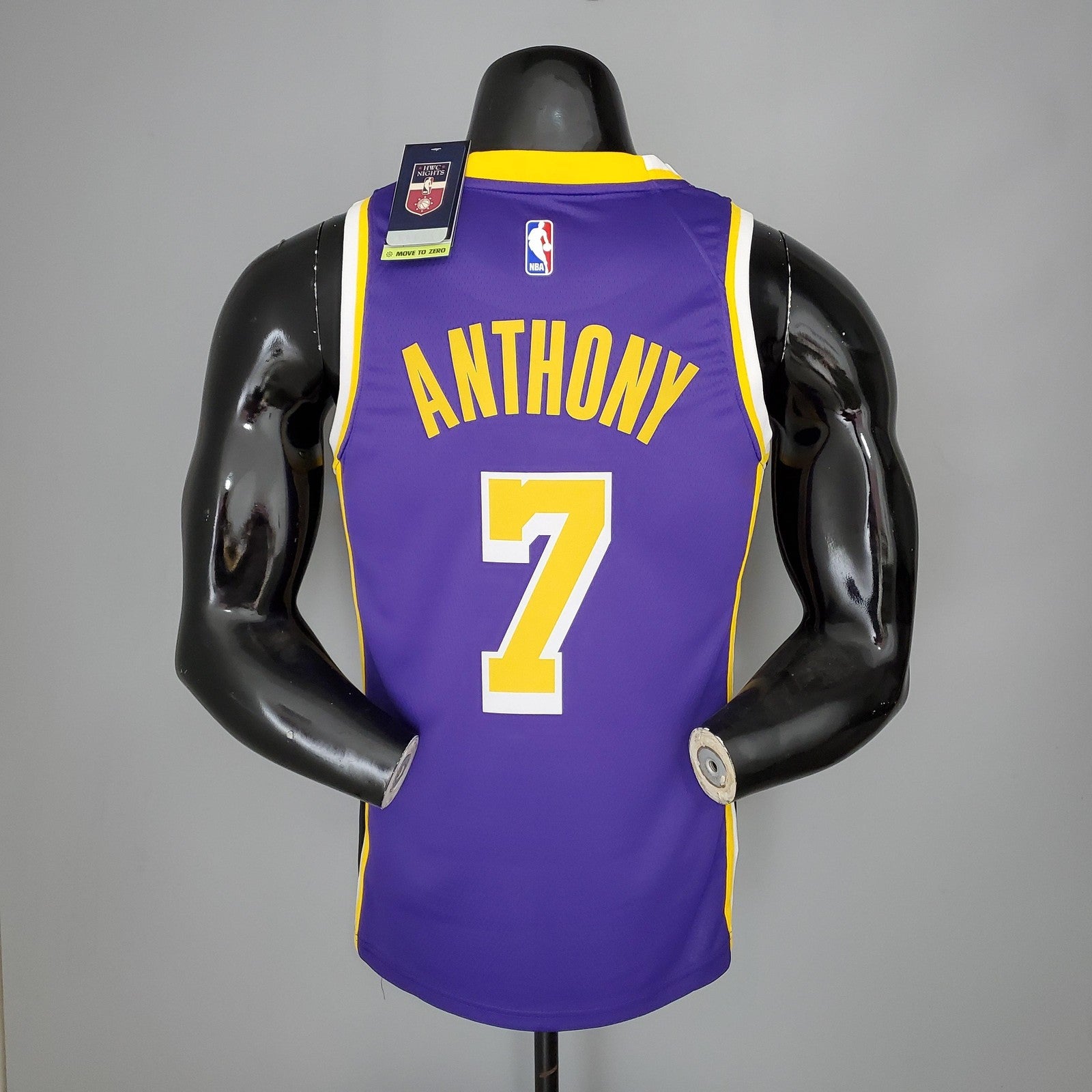 Anthony#7 Lakers Purple Nba Jersey
