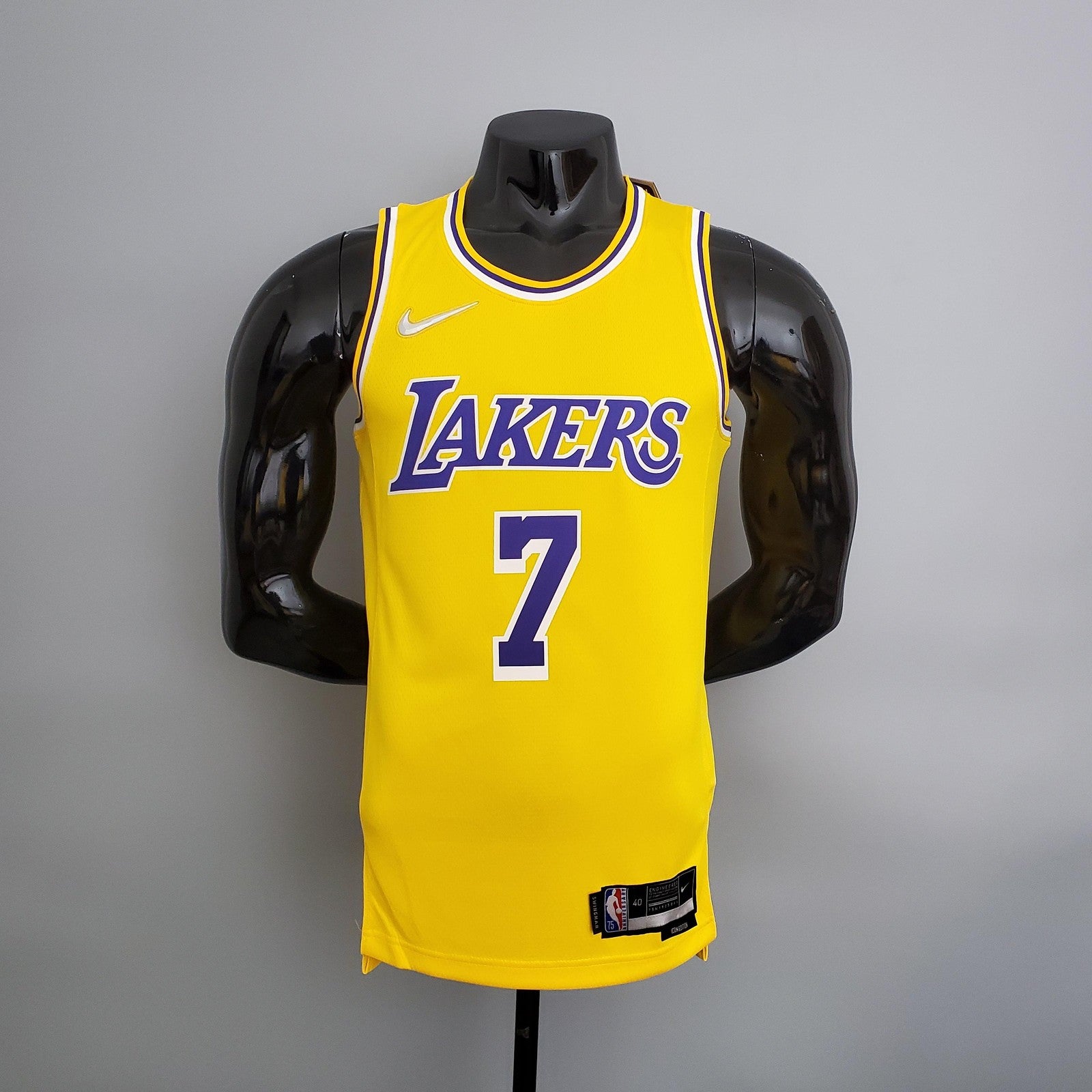 75th Anniversary Lakers Yellow Nba Jersey