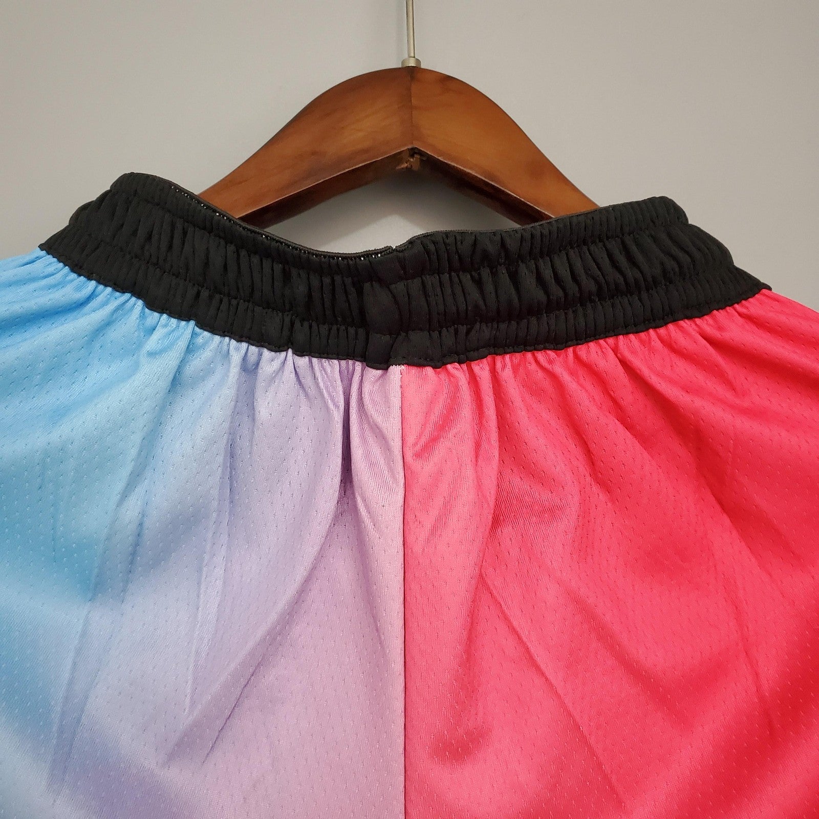 New Miami Heat Shorts City Edition Pink Blue Gradient Color