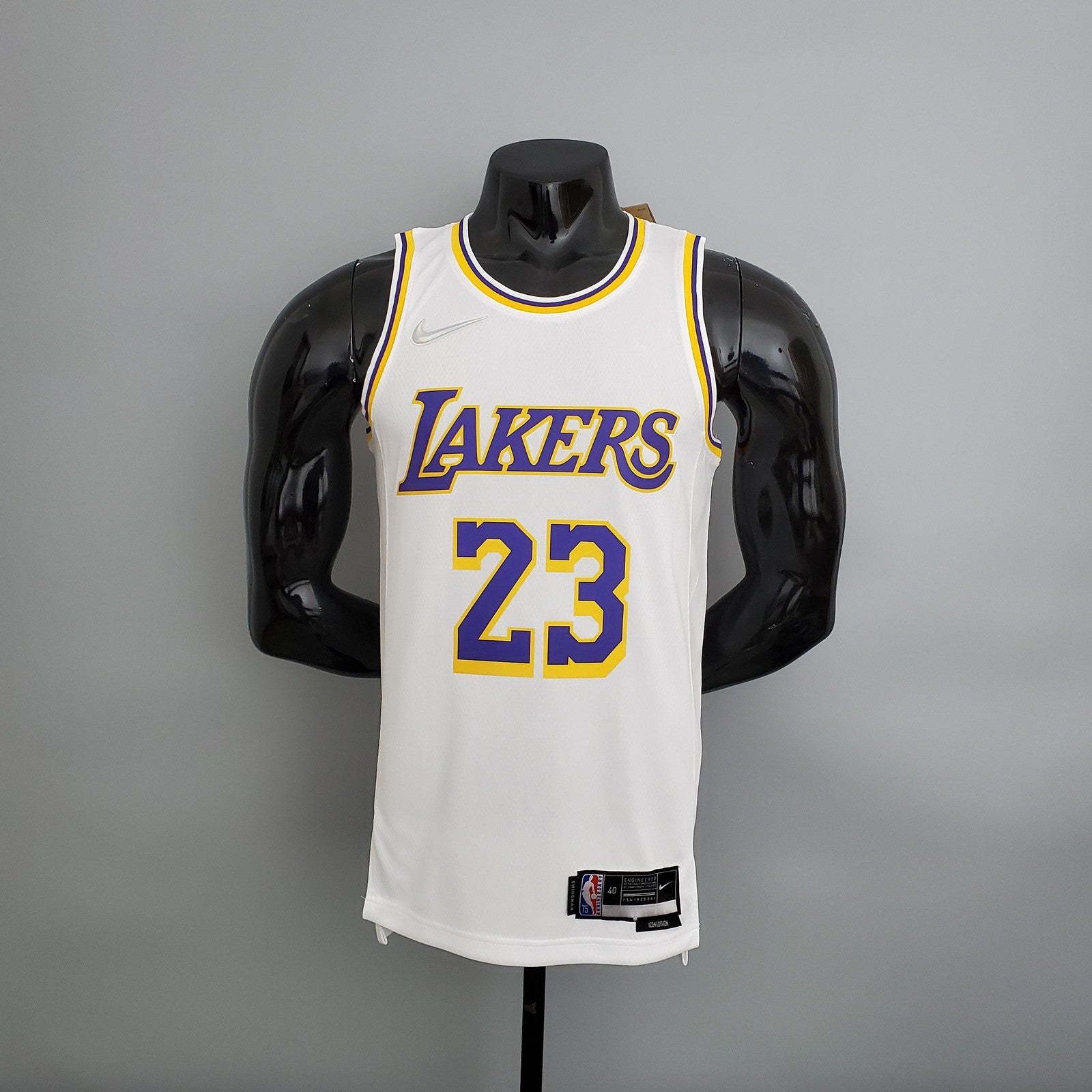 75th Anniversary Lakers White Nba Jersey