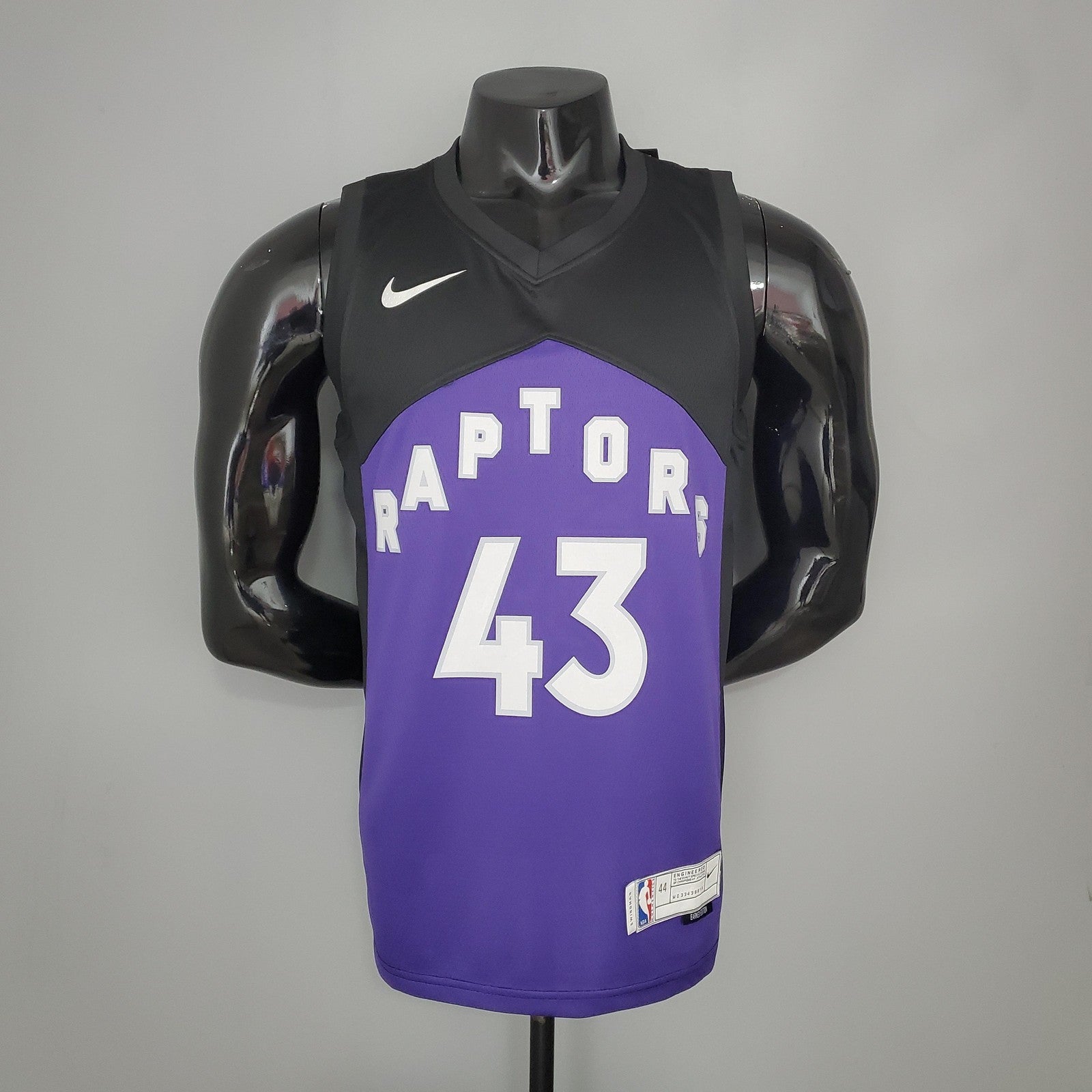 Siakam#43 2021 Raptors Bonus Edition Purple and Black Nba Jersey
