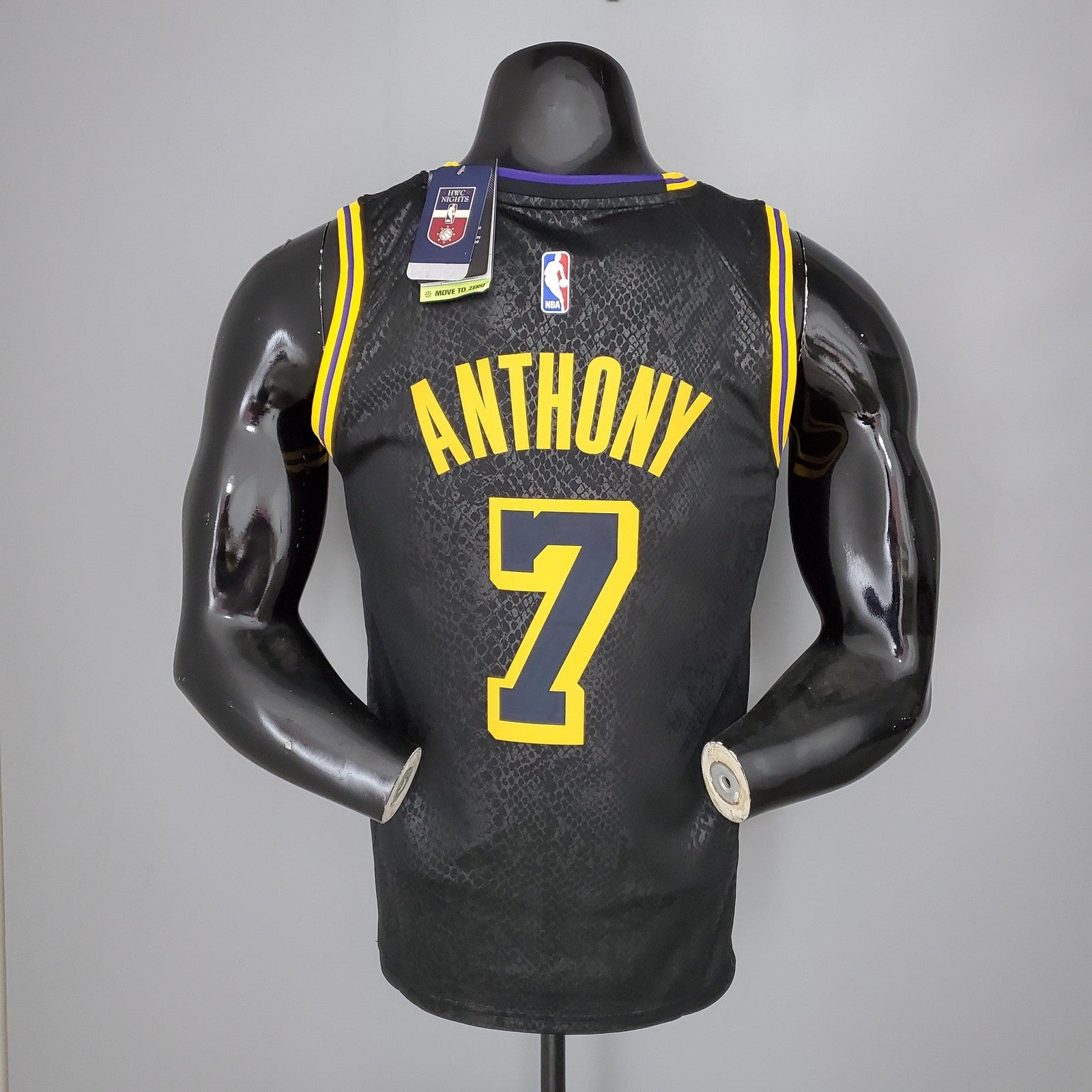 Anthony#7 Los Angeles Lakers Black Nba Jersey