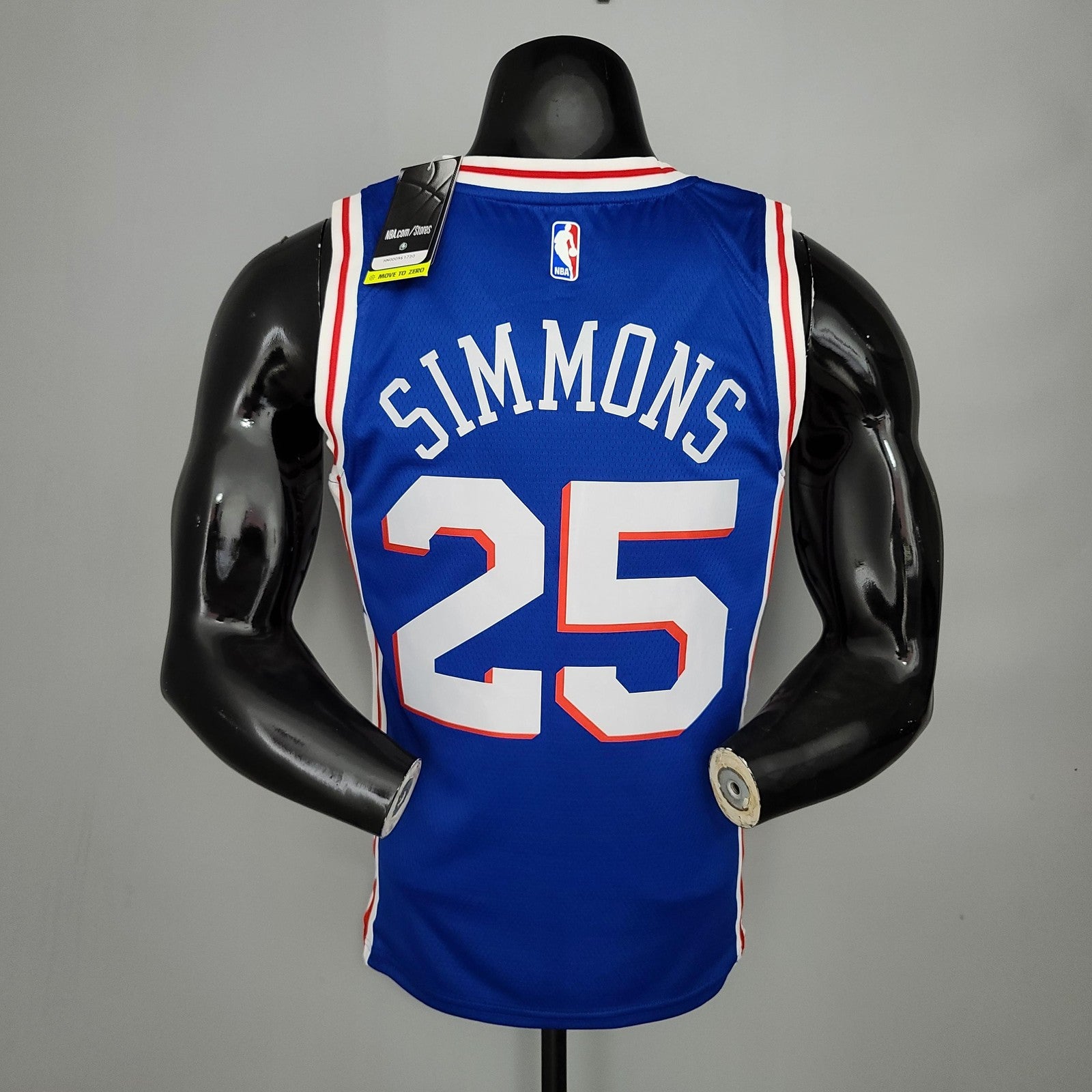 Simmons#25 Detroit Pistons Blue Nba Jersey