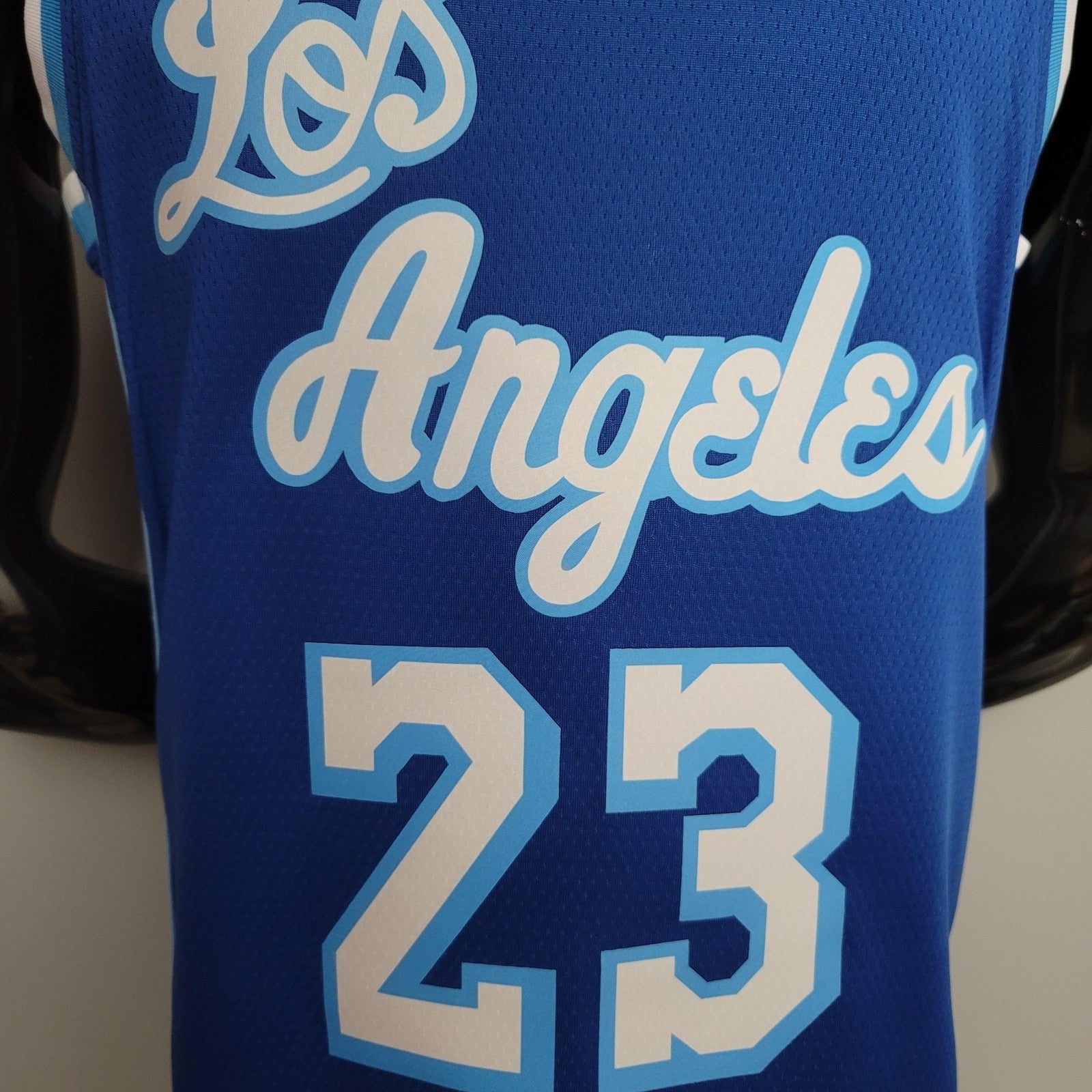 Retro Night James #23 Los Angeles Lakers Blue Nba Jersey Nike Connect Recognition