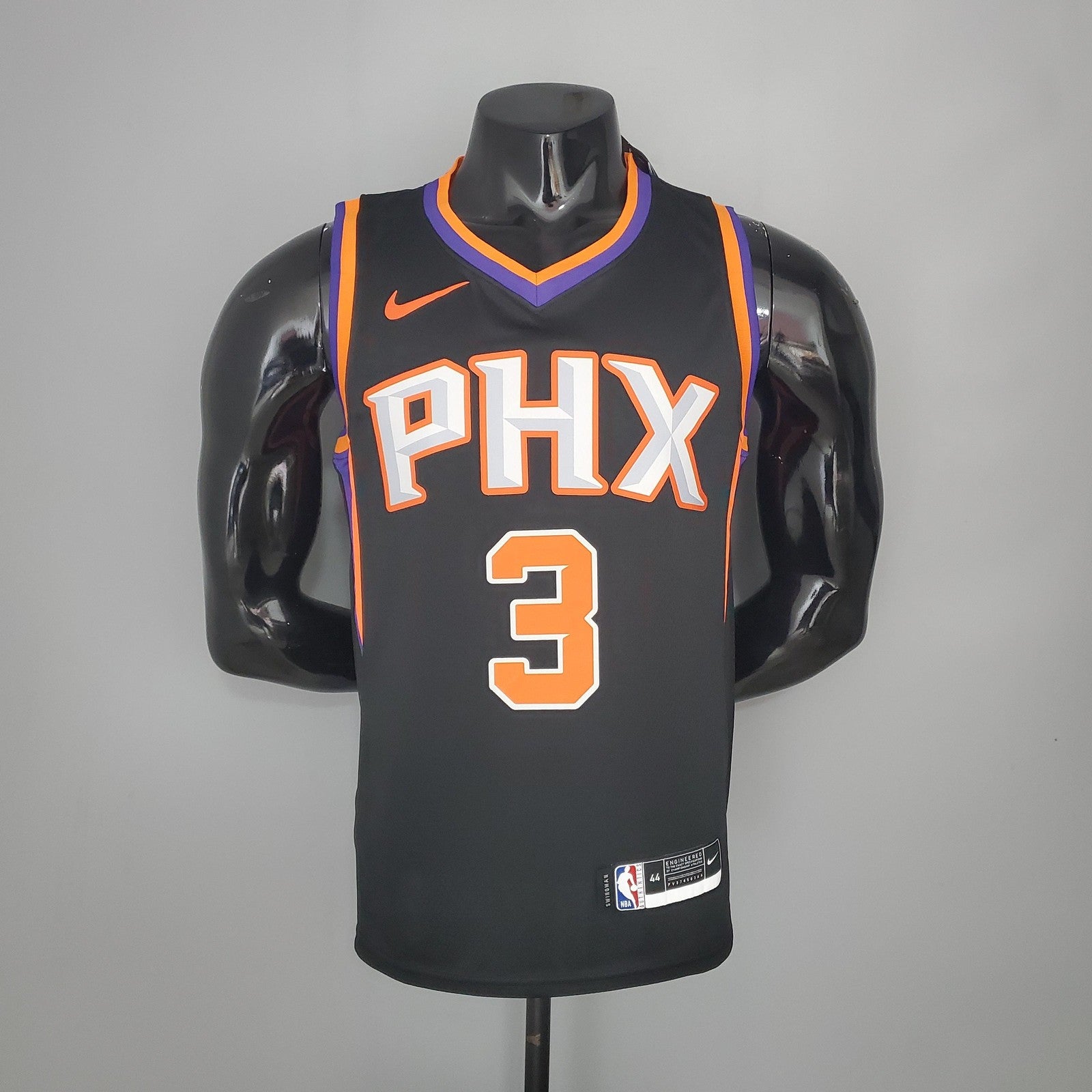 2021 Paul#3 Suns Black Nba Jersey