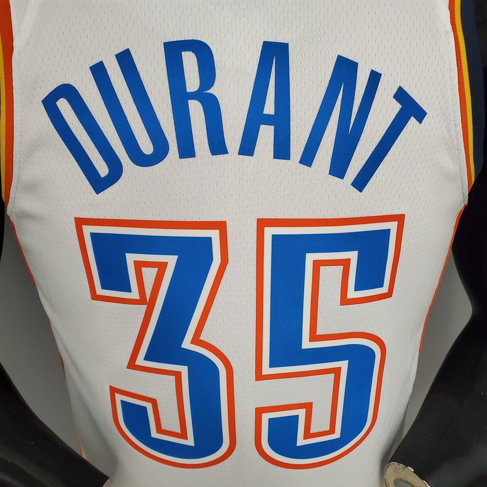 Durant#35 Thunder White Nba Jersey