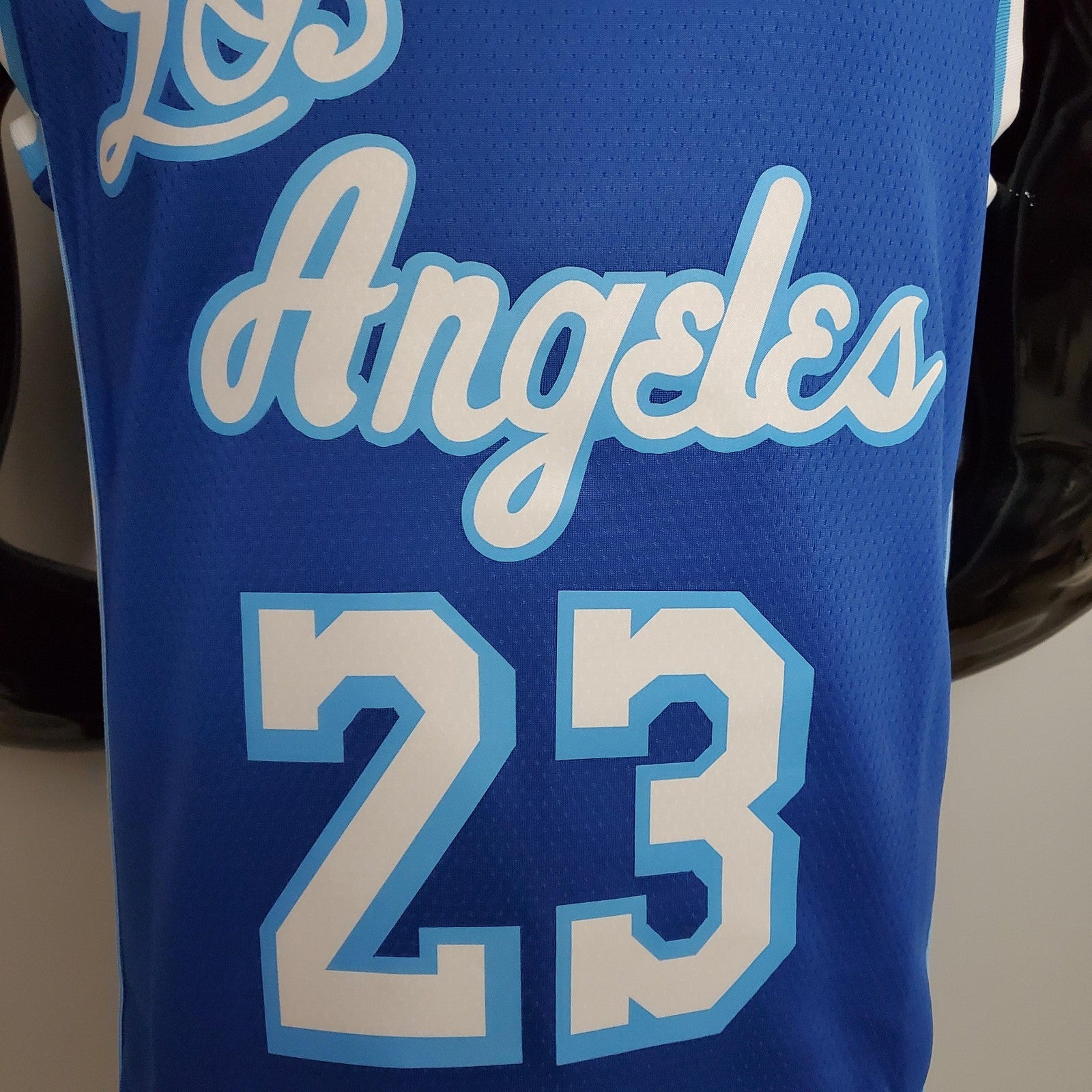 New James #23 Los Angeles Lakers Blue Nba Jersey Nike Connect Recognition