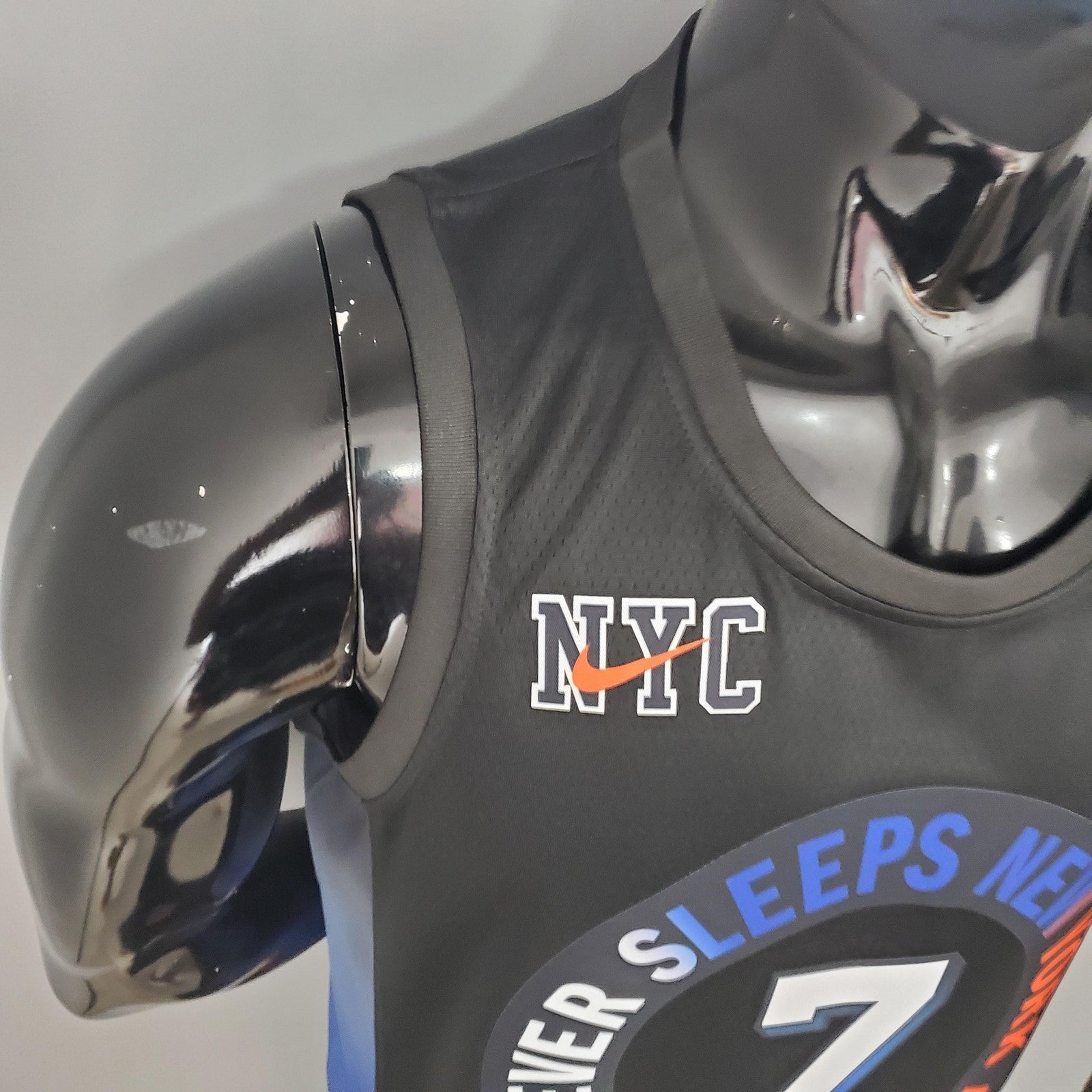 2021 Anthony#7 Knicks City Edition Black Nba Jersey