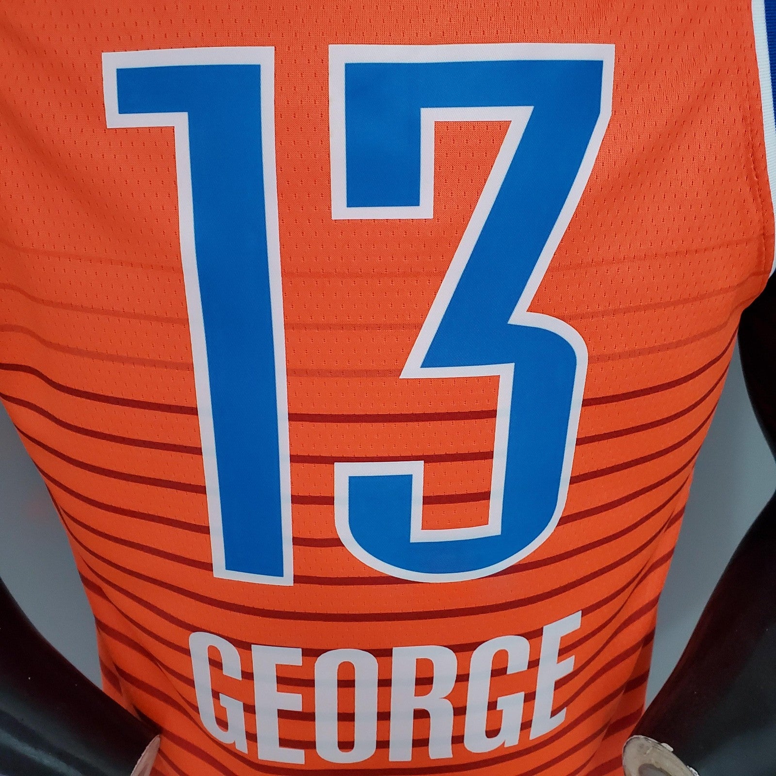 George#13 Thunder Jordan Orange Nba Jersey
