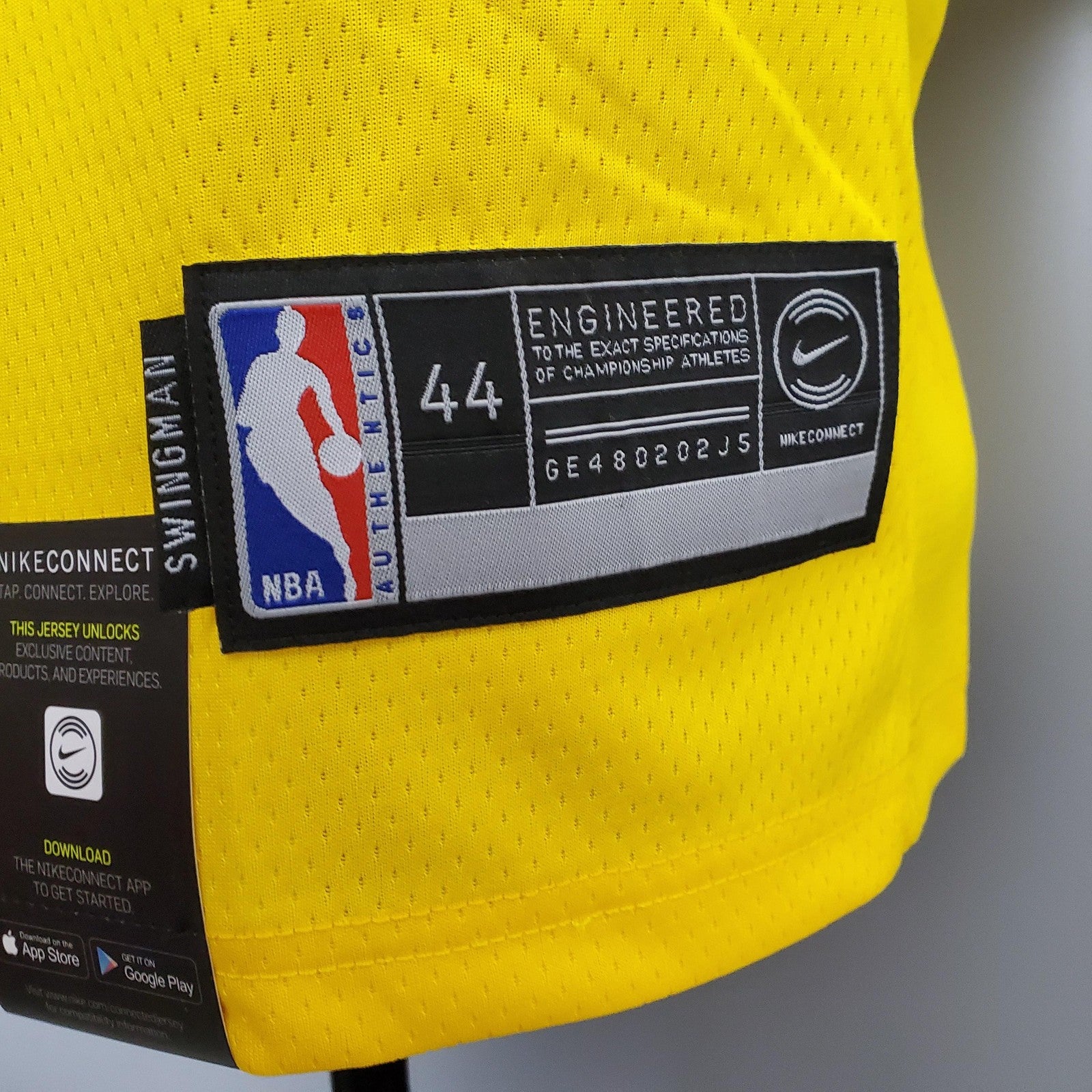 Kuzma #0 Lakers Round Neck Yellow Nba Jersey Nike Connect Recognition