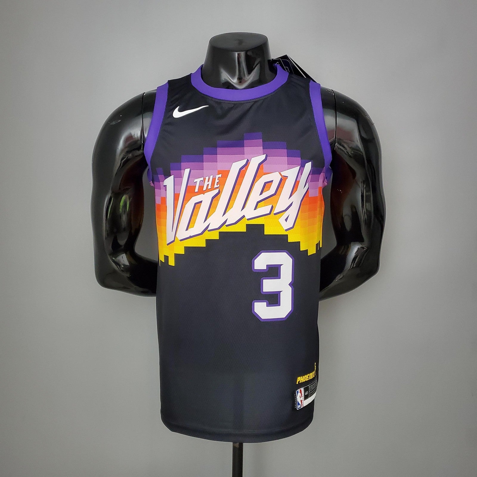 New Paul#3 Suns City Edition Black Nba Jersey