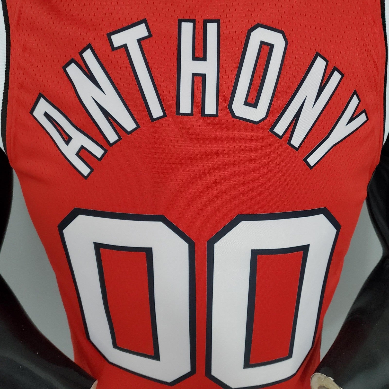 Anthony#00 Trail Blazers Retro Red Nba Jersey