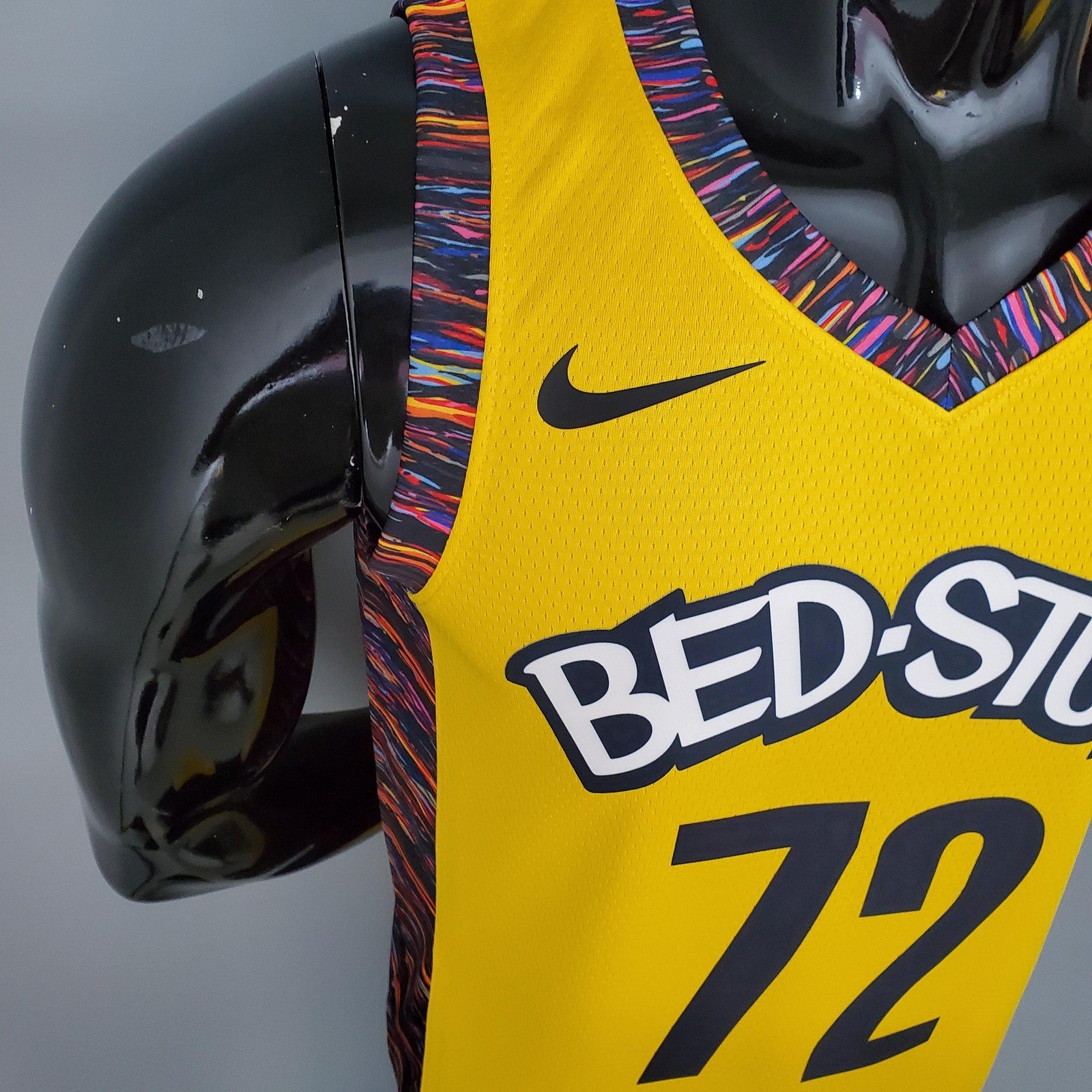 Biggie#72 Brooklyn Nets Commemorative Edition Yellow Nba Jersey