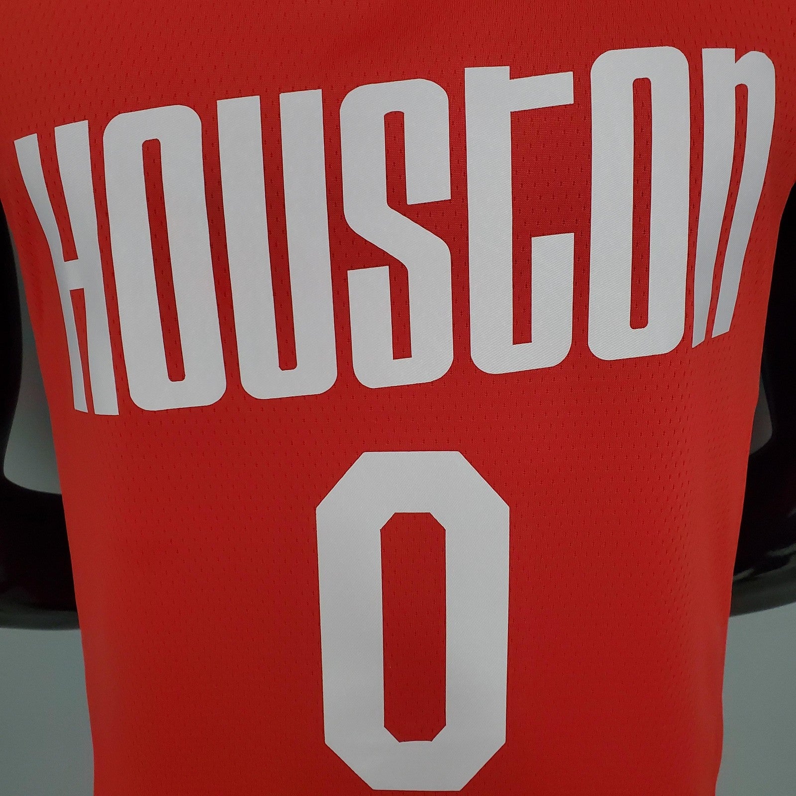 Westbrook#0 Rockets Retro Red Nba Jersey