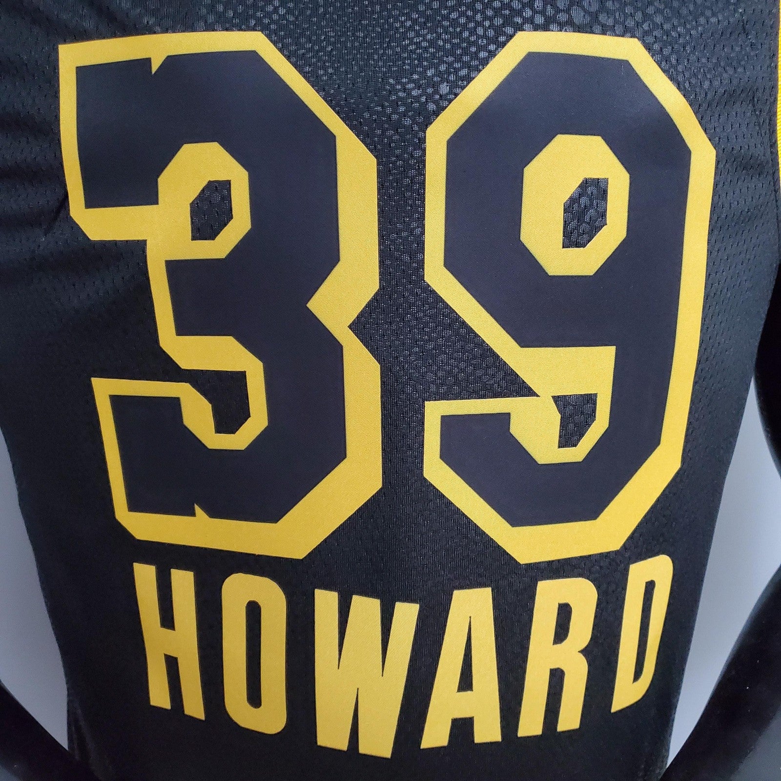 New HOWARD#39 Los Angeles Lakers black NBA jersey Nike connect recognition