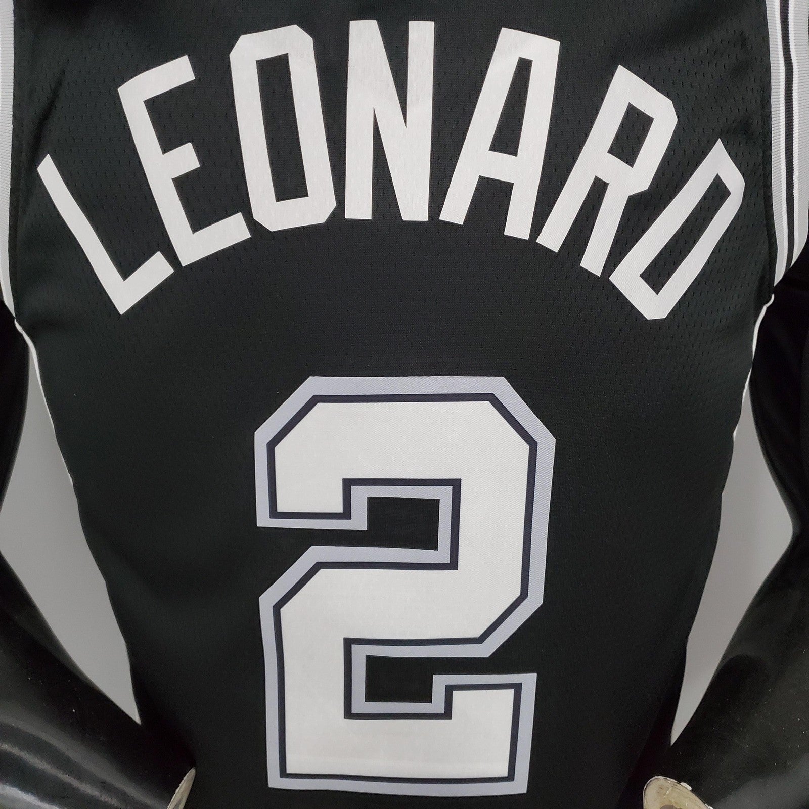 Leonard#2 Spurs Black Nba Jersey