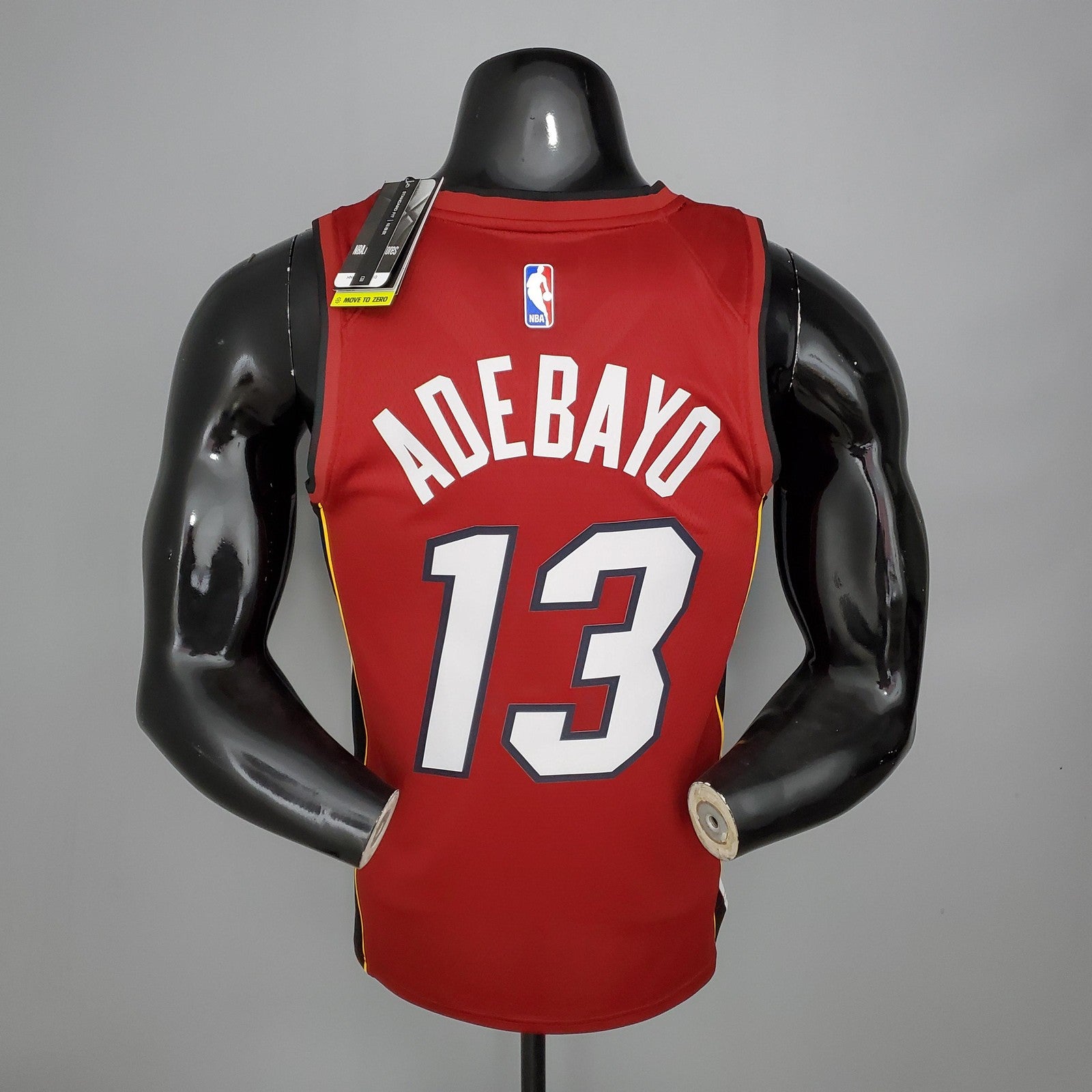 New Miami Heat Jordan Adebayo#13 Burgundy Nba Jersey
