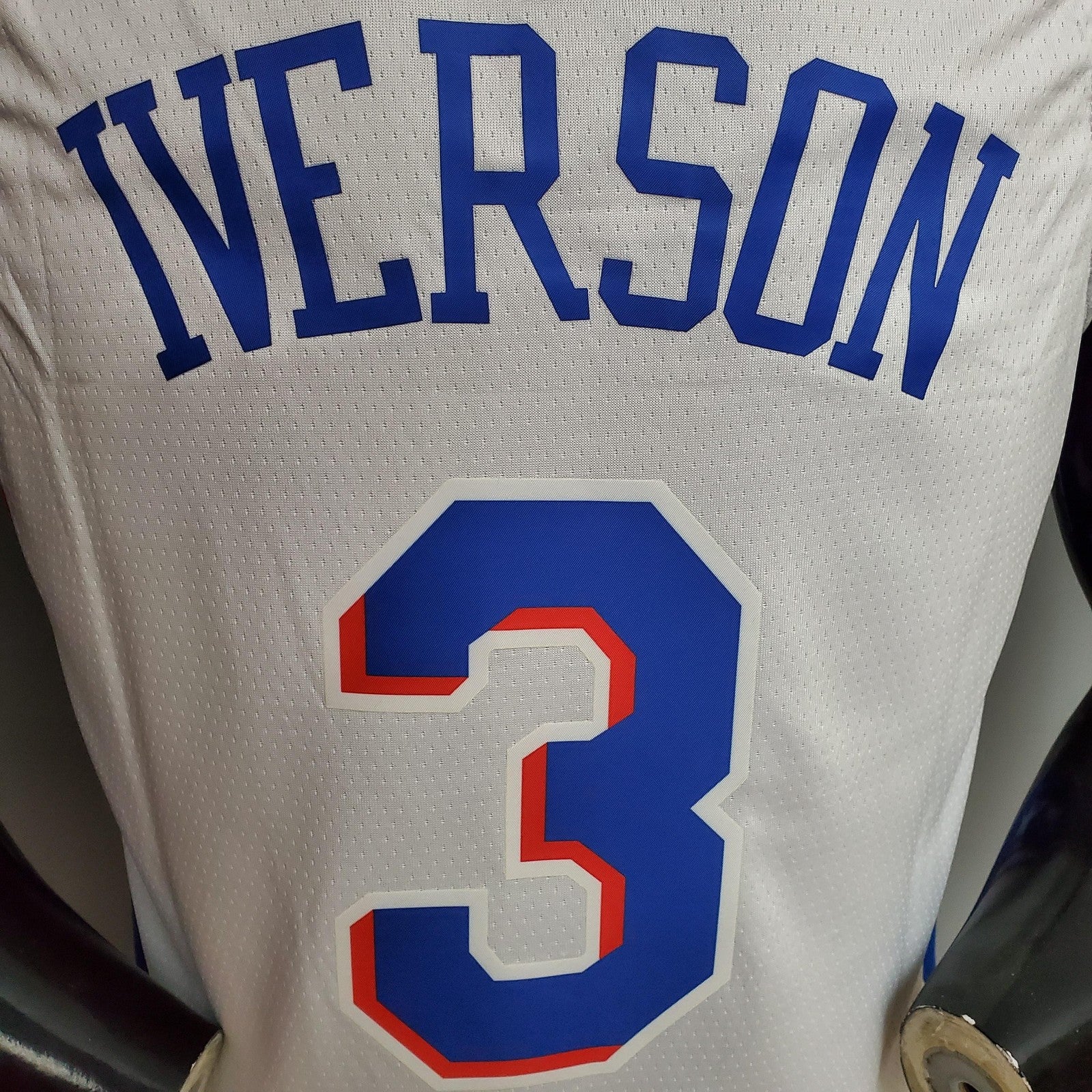 Iverson #3 Detroit Pistons White Nba Jersey Nike Connect Recognition